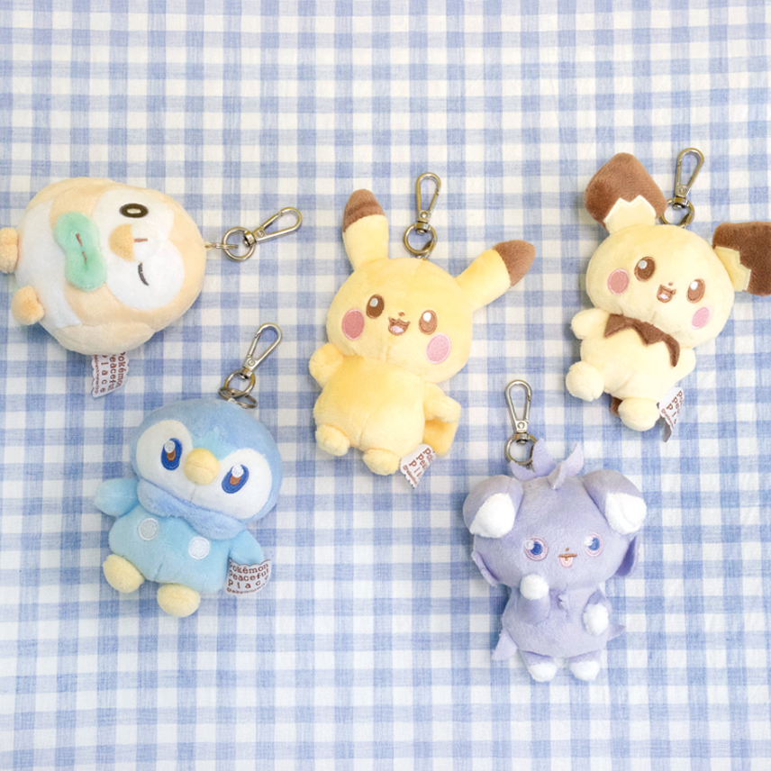 韓國正版授權神奇寶貝 精靈寶可夢Pokemon 波加曼 皮卡丘 妙喵 木木梟 皮丘 圓滾滾 吊飾 玩偶 鑰匙圈 8公分高