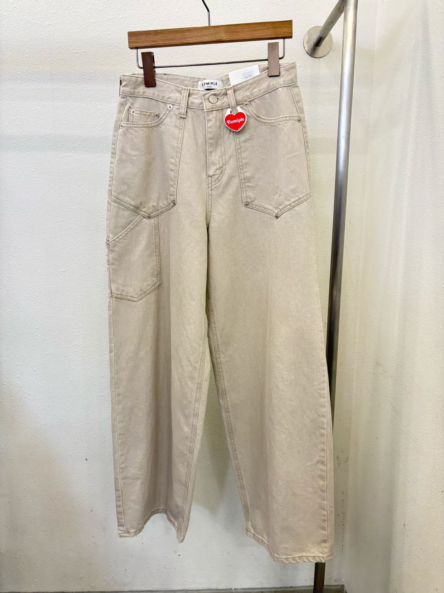 《咕G歐妮》正韓現貨。 街頭風工裝長褲 美式復古休閒褲 帥氣工作寬褲 闊腿褲 寬鬆直筒休閒褲 工裝長褲 韓國製流行女裝