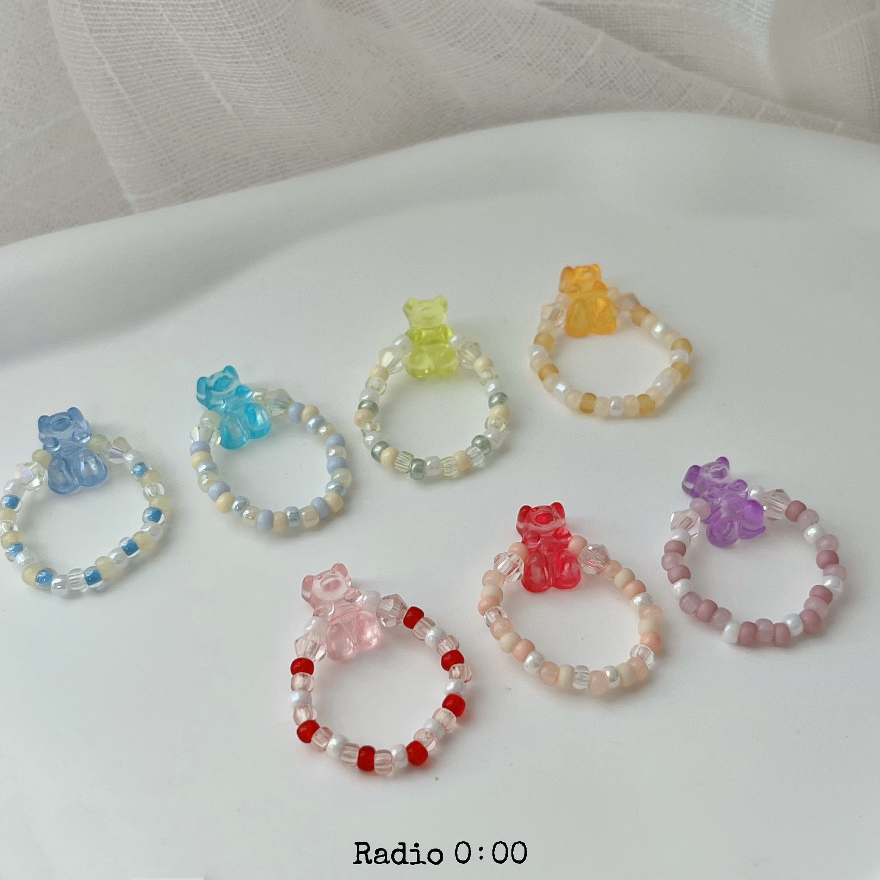 A02果汁小熊 彈力戒指