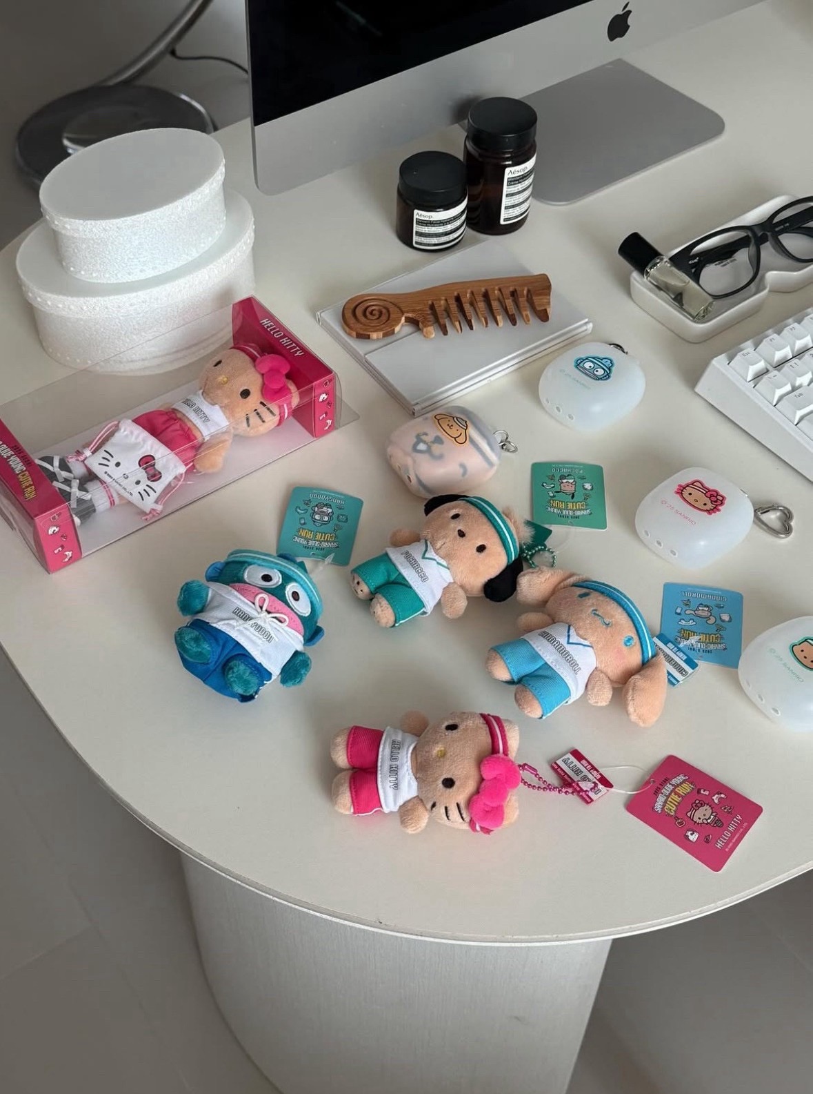 現貨 Olive young x 三麗鷗 聯名 曬黑運動風第二波 黑皮版娃娃