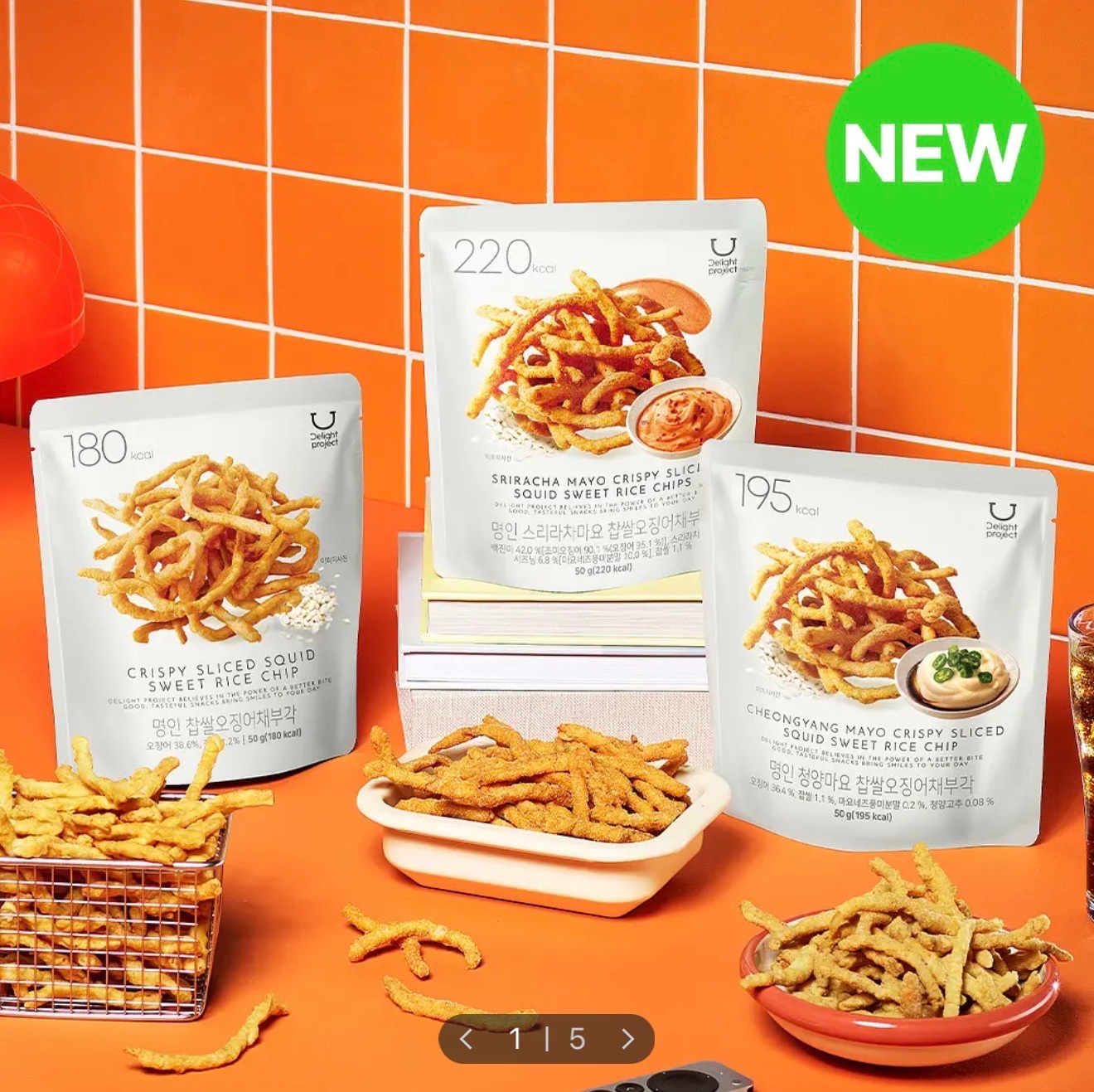 是拉差蛋黃醬新口味上市🔥 delight project 低卡炸魷魚條 50g