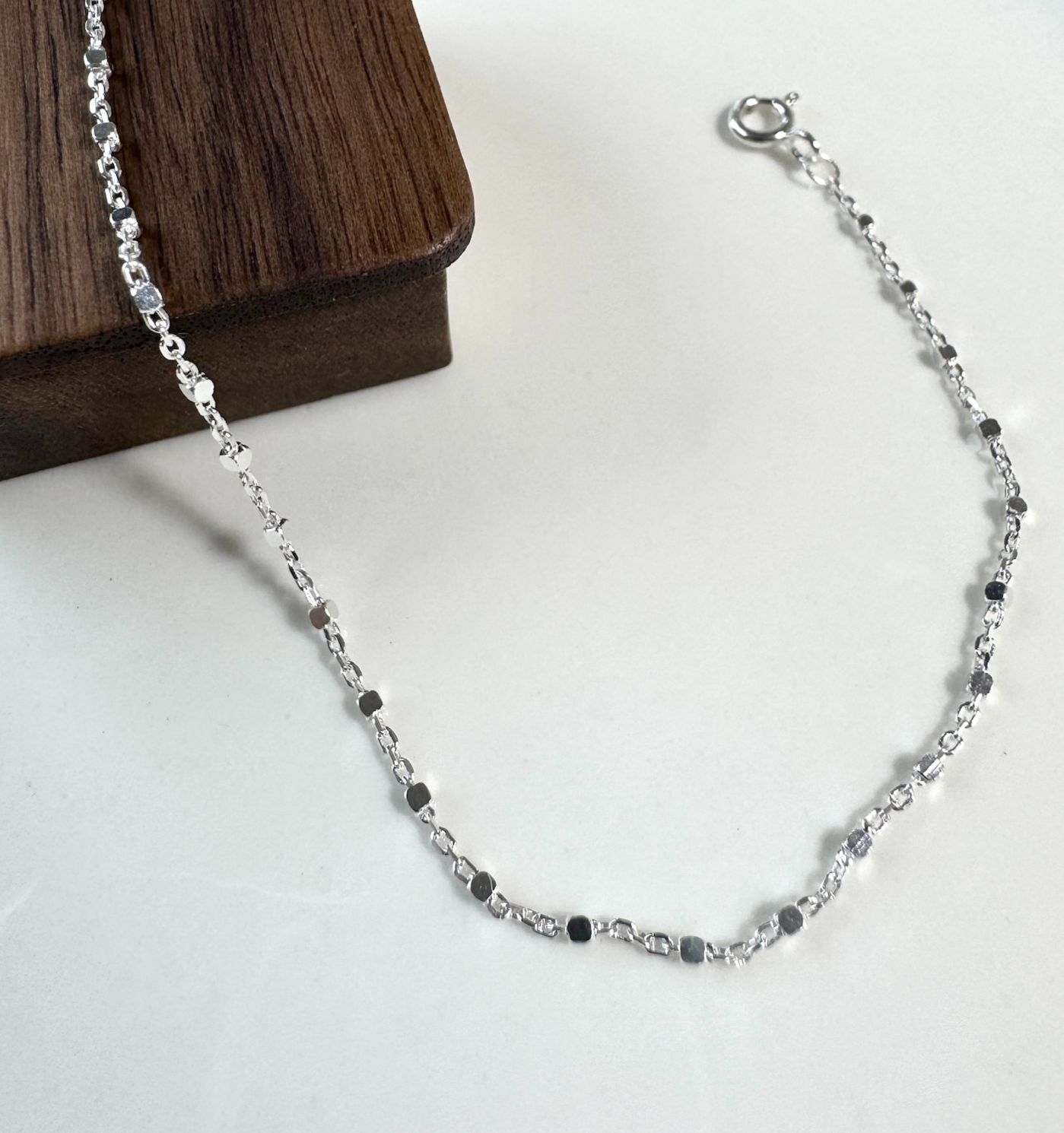 𝐍𝐎𝐖𝐀𝐃𝐀𝐘𝐒｜[925純銀]小眾方塊鏈條手鏈 手鍊 nowadays