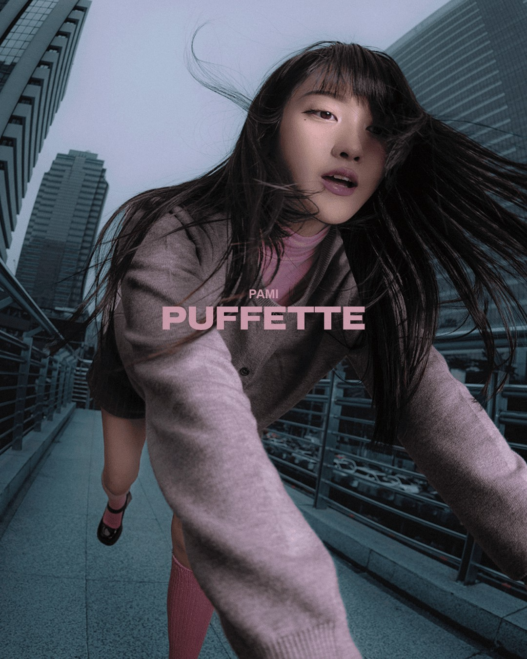 pami【puffette】泰國限量版粉紅彩膠