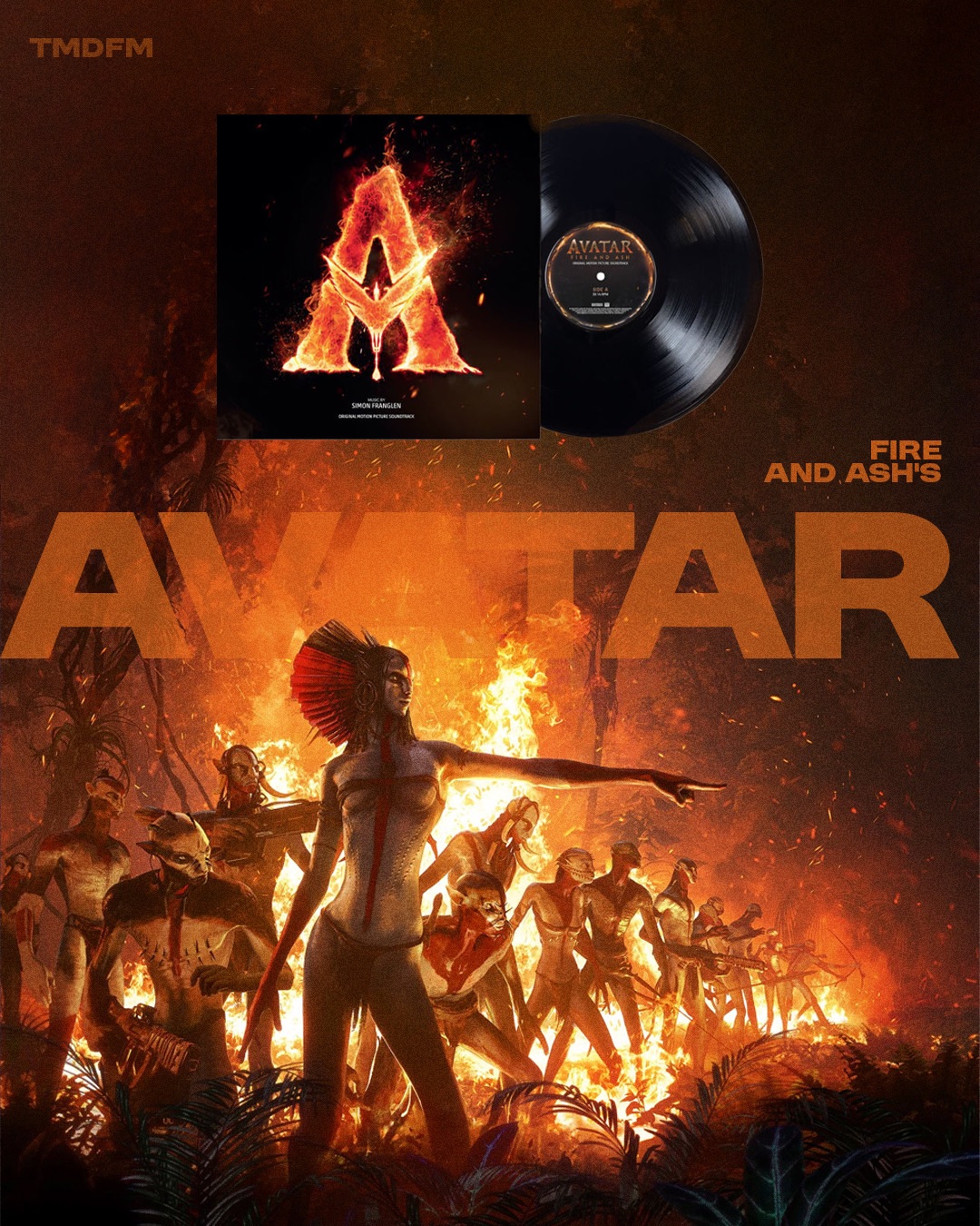 【AVATAR：FIRE AND ASH】阿凡達：火與灰電影原聲帶黑膠（預購）