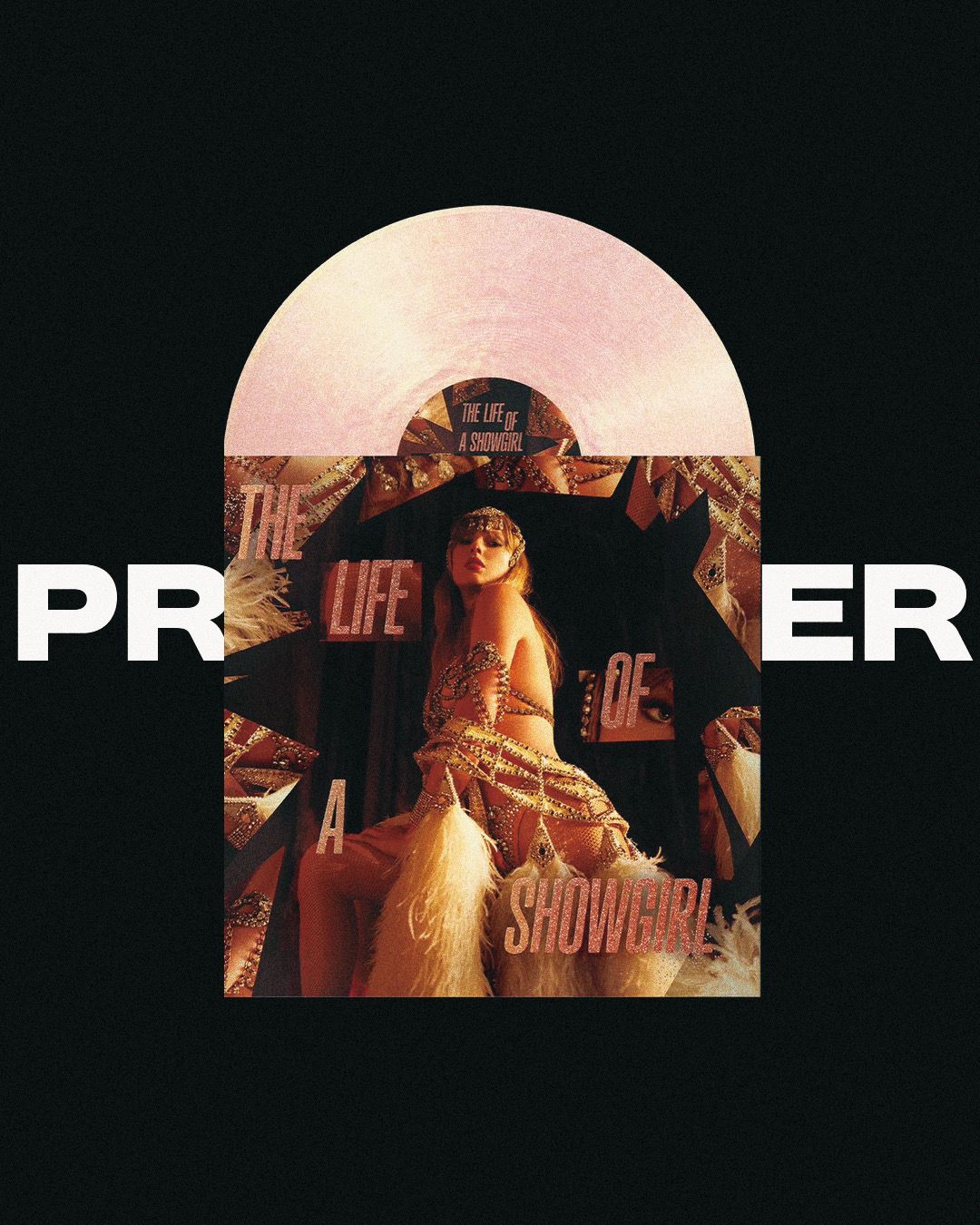 【現貨不用等】Taylor Swift【 The Life Of A Showgirl 】Target 限定閃亮粉膠