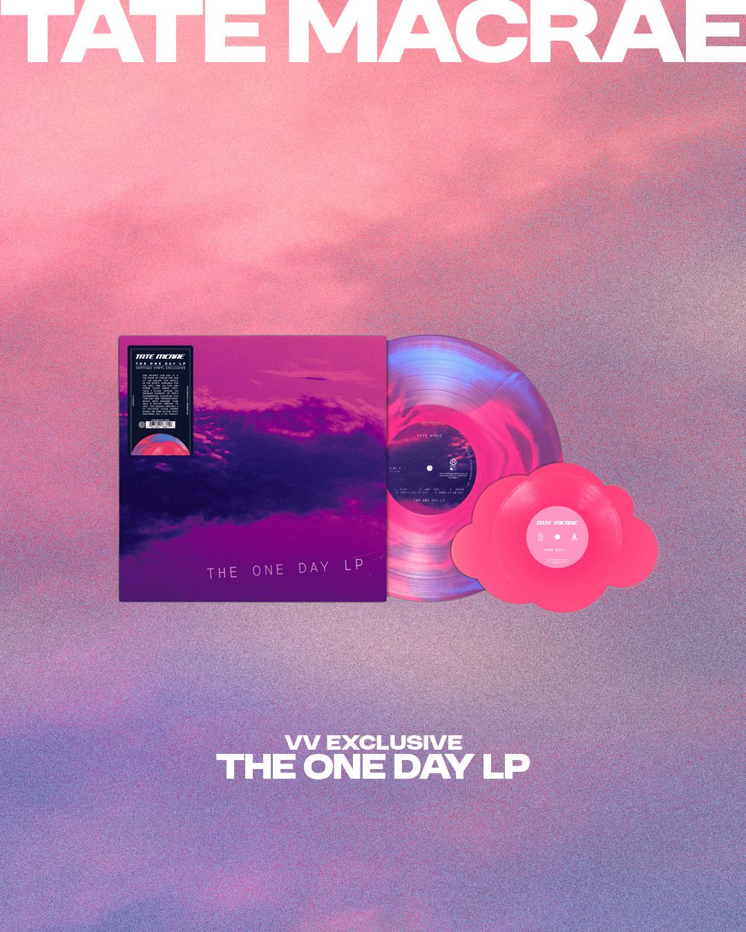 Tate McRae【 The One Day 】雲霧彩膠 ＋雲朵膠