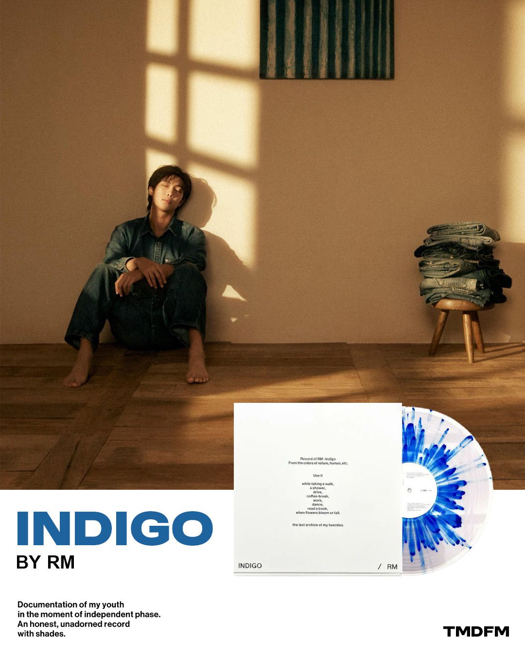 金南俊 RM（BTS）【 Indigo 】噴濺彩膠（預購）