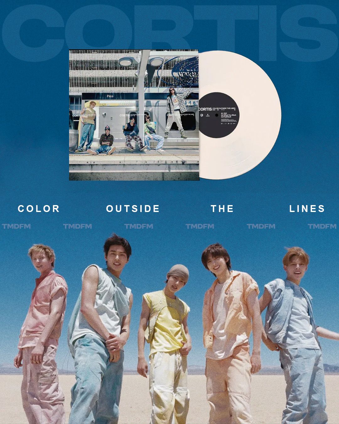 CORTIS【COLOR OUTSIDE THE LINES】黑膠（美國官網、歐美進口）