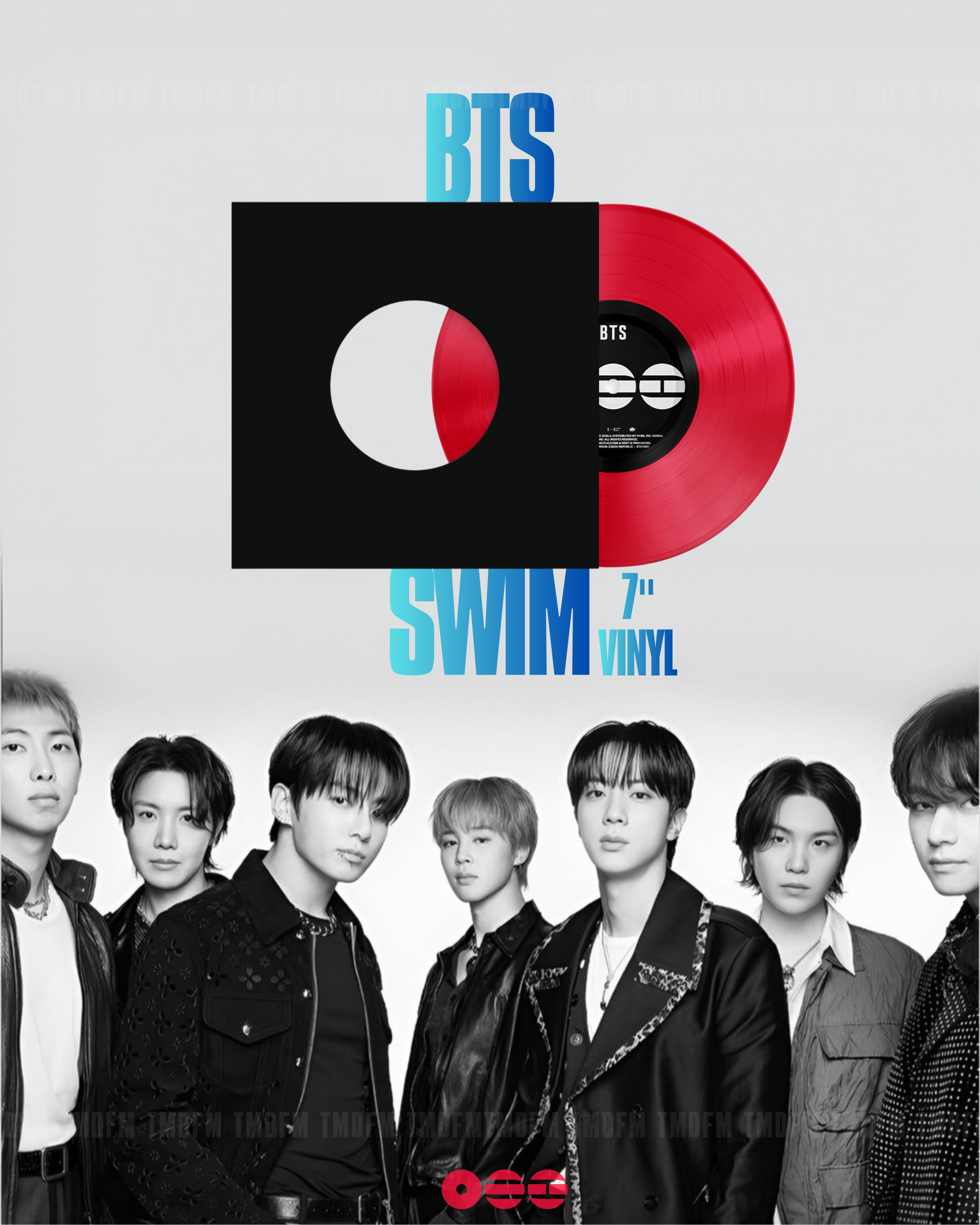 BTS【 SWIM 】7 吋黑膠唱片（預購｜4月中旬 - 4月底到貨）