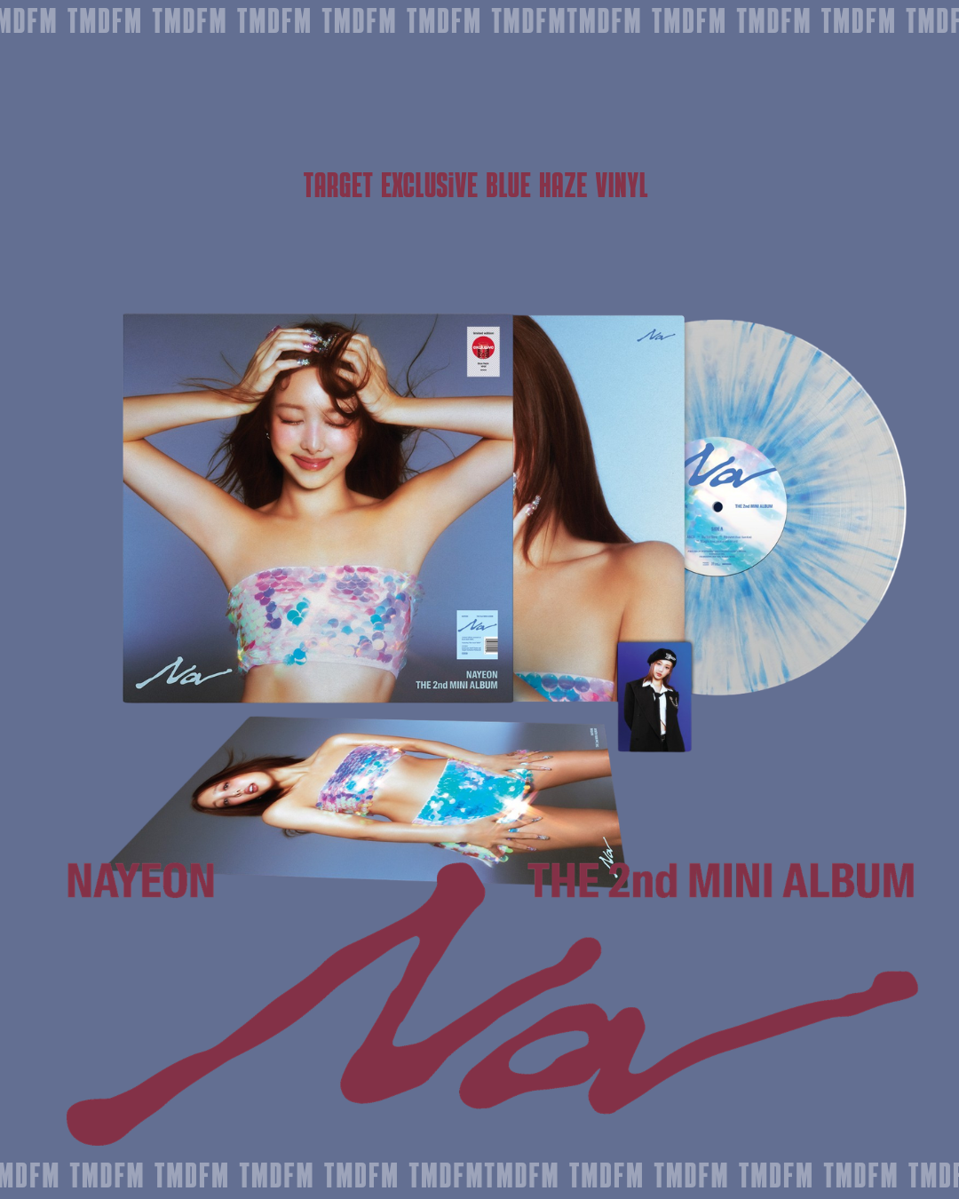 娜璉 NAYEON 迷你二輯【 NA 】TARGET 獨家藍色噴濺彩膠