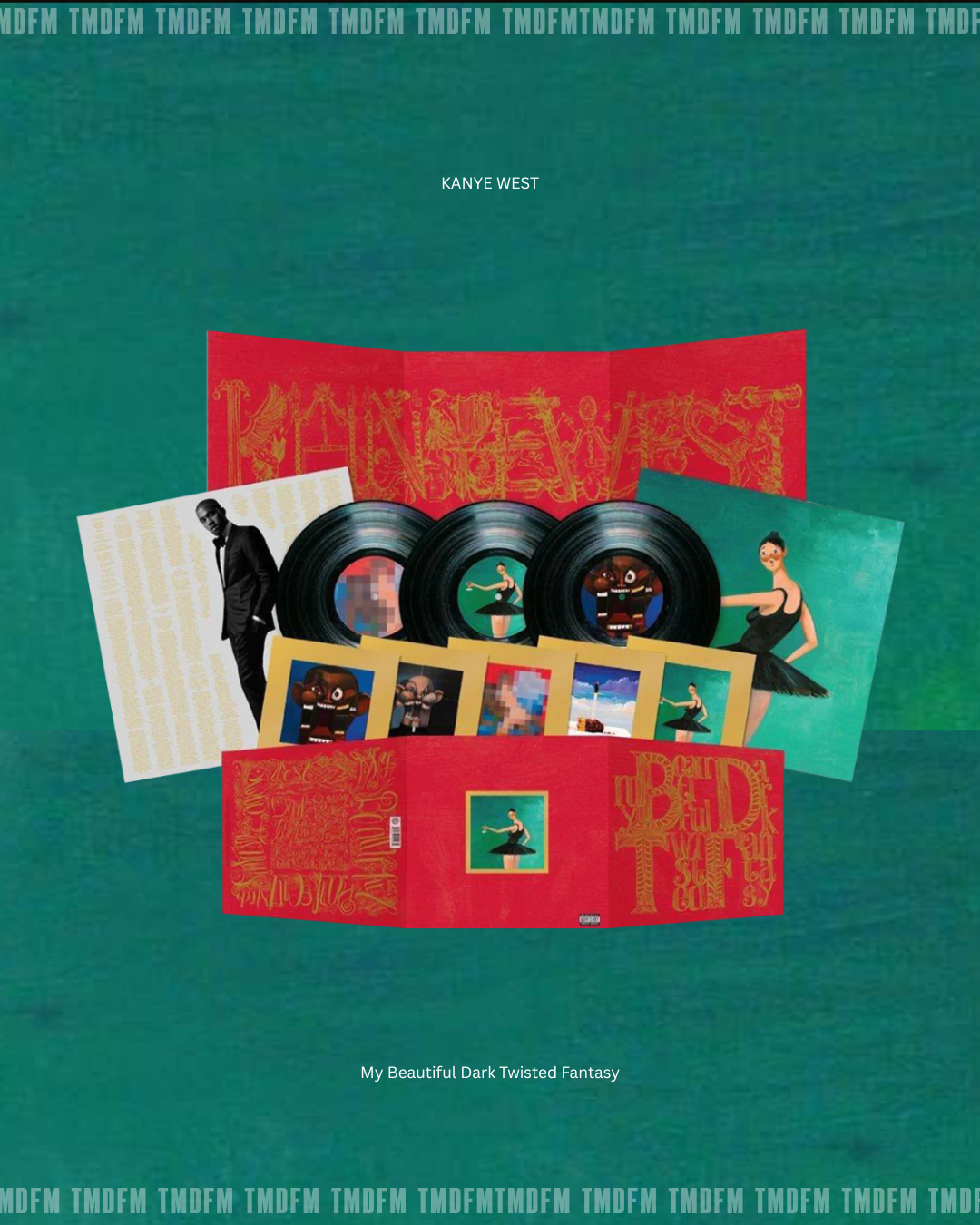 Kanye West【My Beautiful Dark Twisted Fantasy】3LP 豪華黑膠版本（預購）