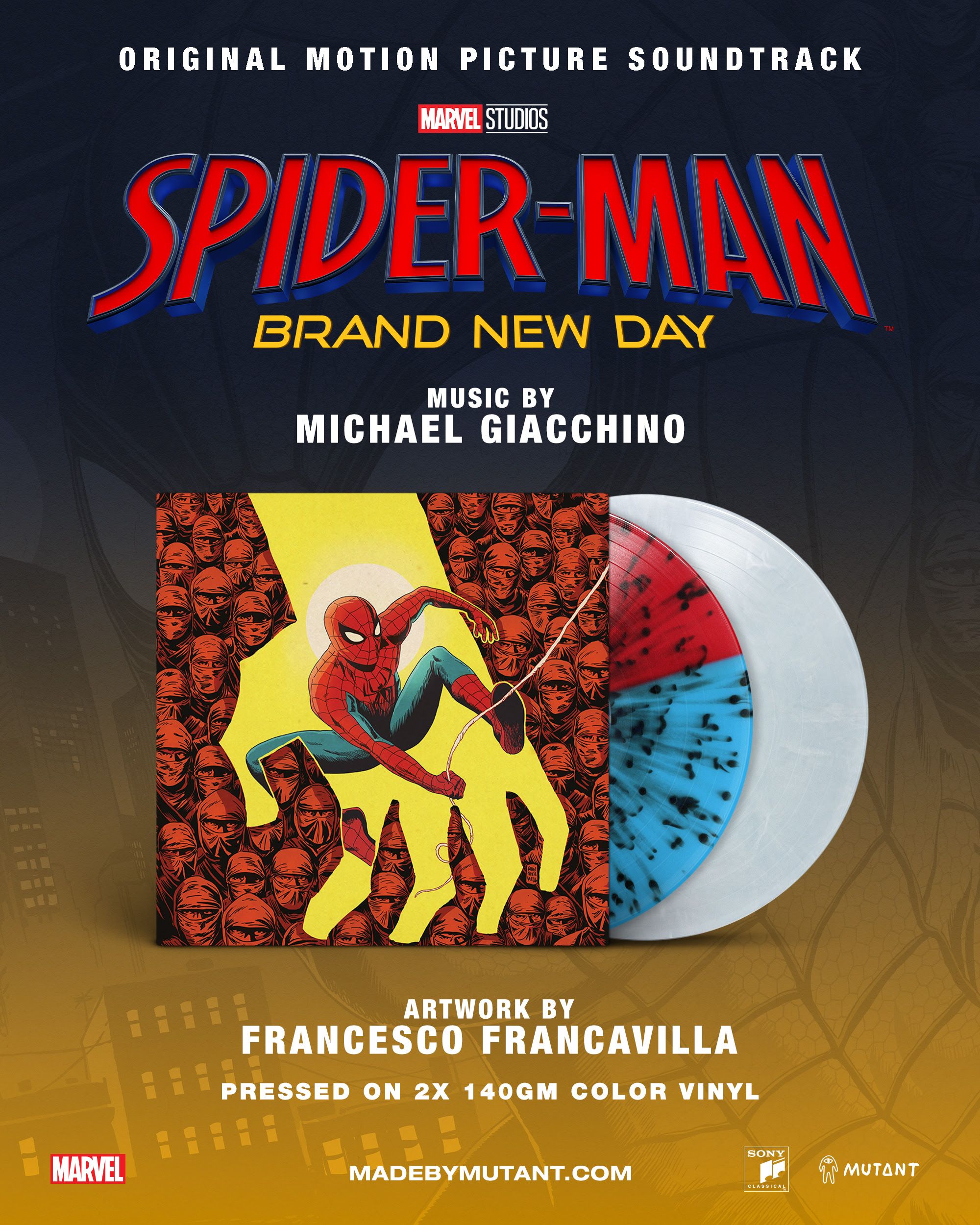 Spider-Man: Brand New Day【蜘蛛人：重生日】電影原聲帶雙彩膠（10月發行）
