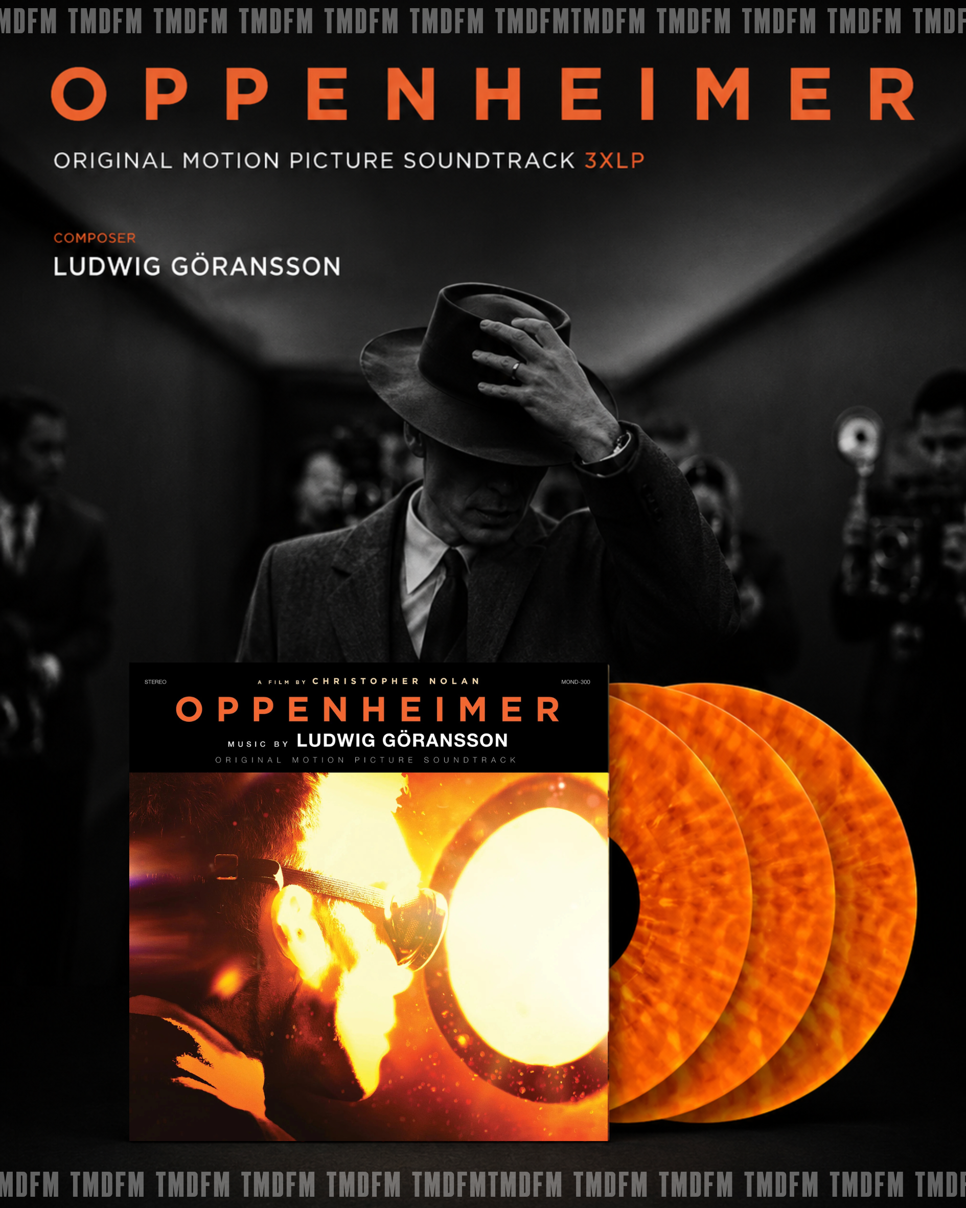 Ludwig Göransson【奧本海默 Oppenheimer】140 克橙色彩膠 3LP（9月到貨）