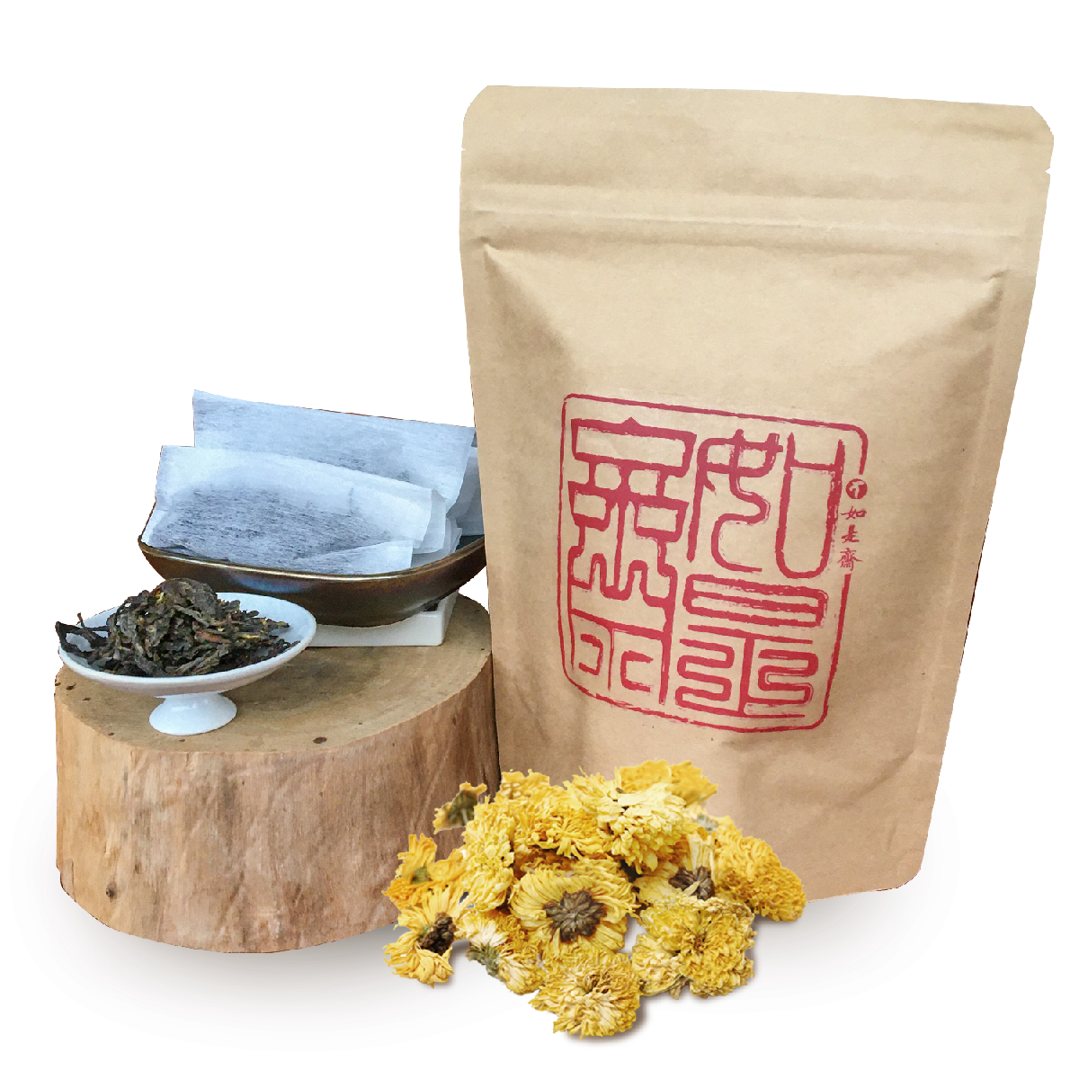 普洱花茶經濟包｜菊花普洱＆桂花普洱