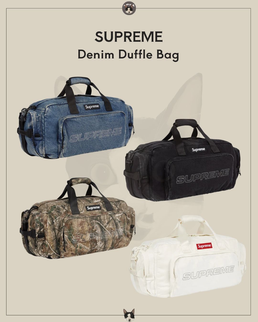 25AW Denim Duffle Bag