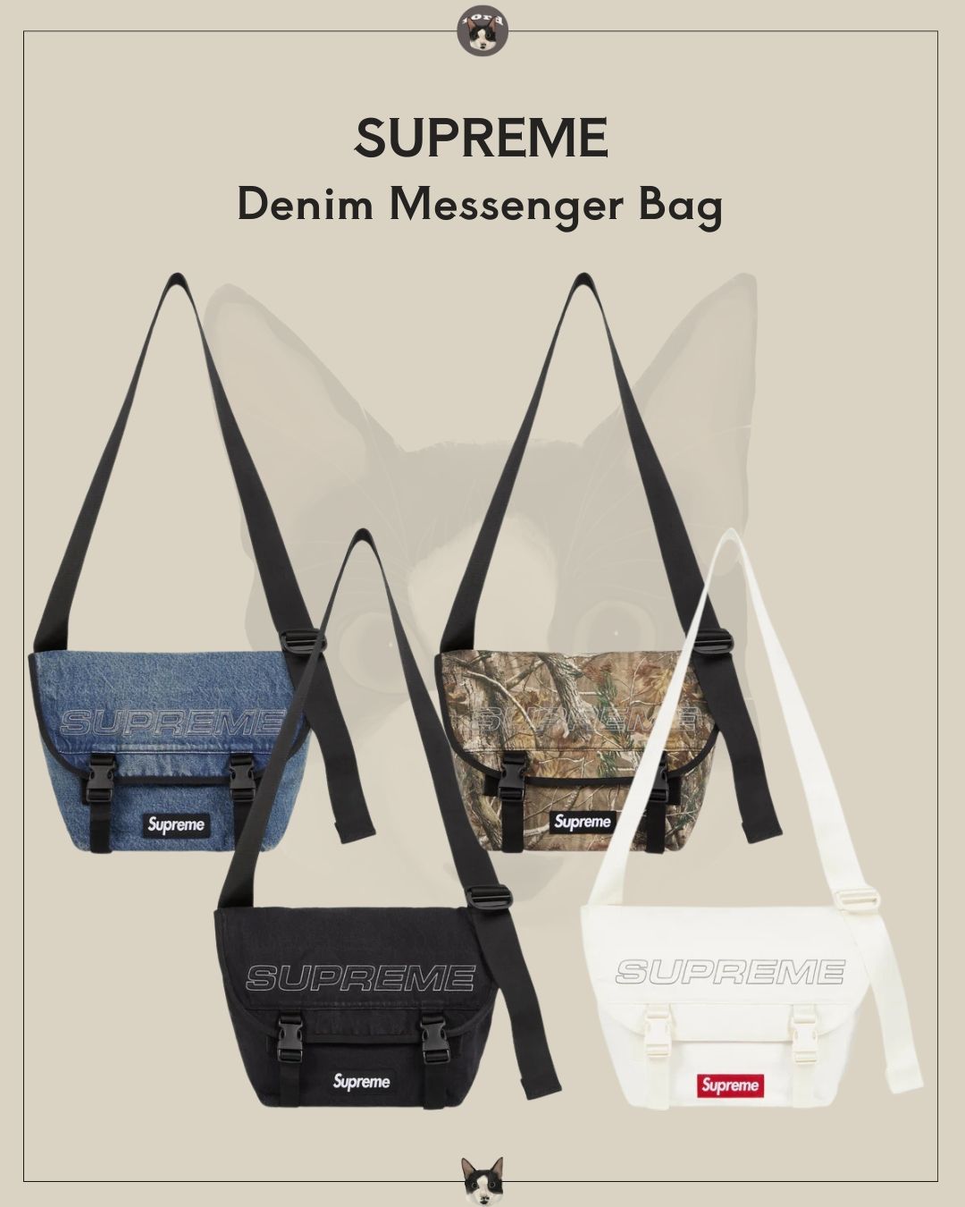 25AW Denim Messenger Bag