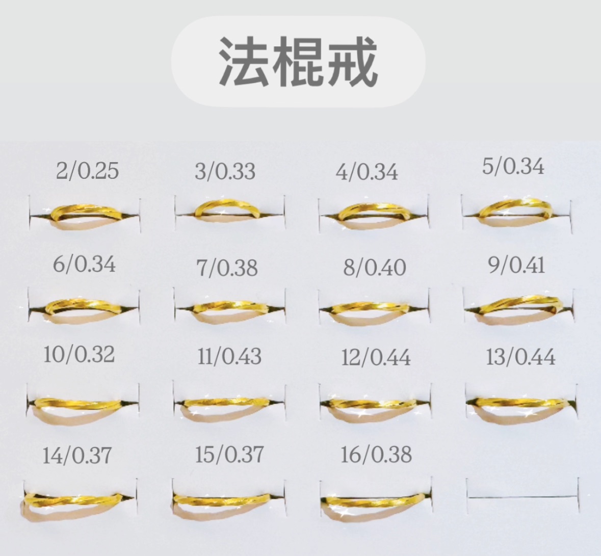 黃金戒指 固定圍