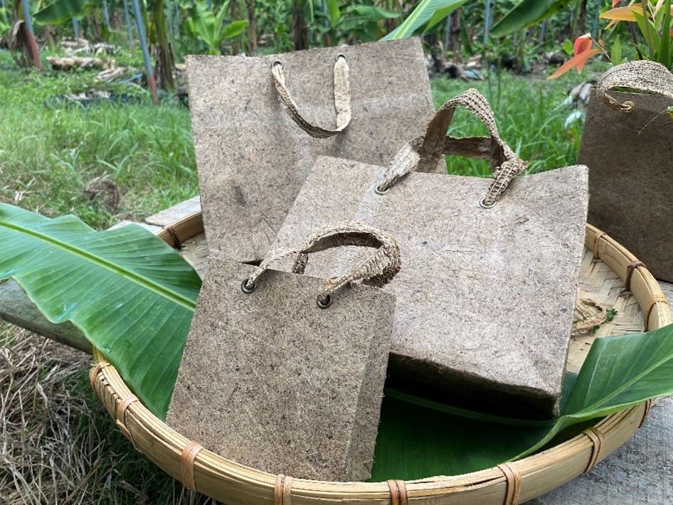 【香蕉全利用】香蕉植纖袋 香蕉纖維 手提紙袋