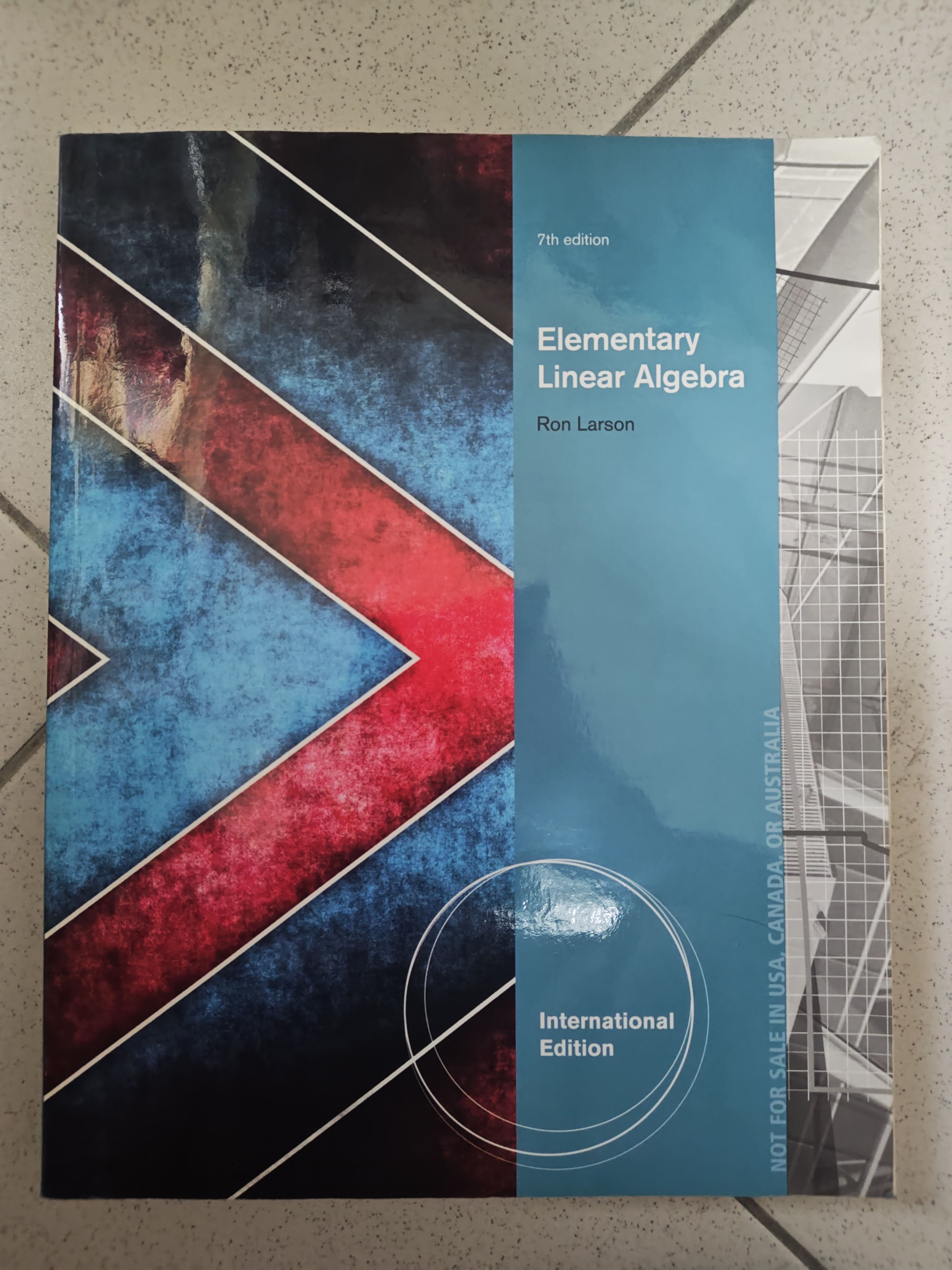 線性代數 Elementary Linear Algebra  第七版 0.9kg