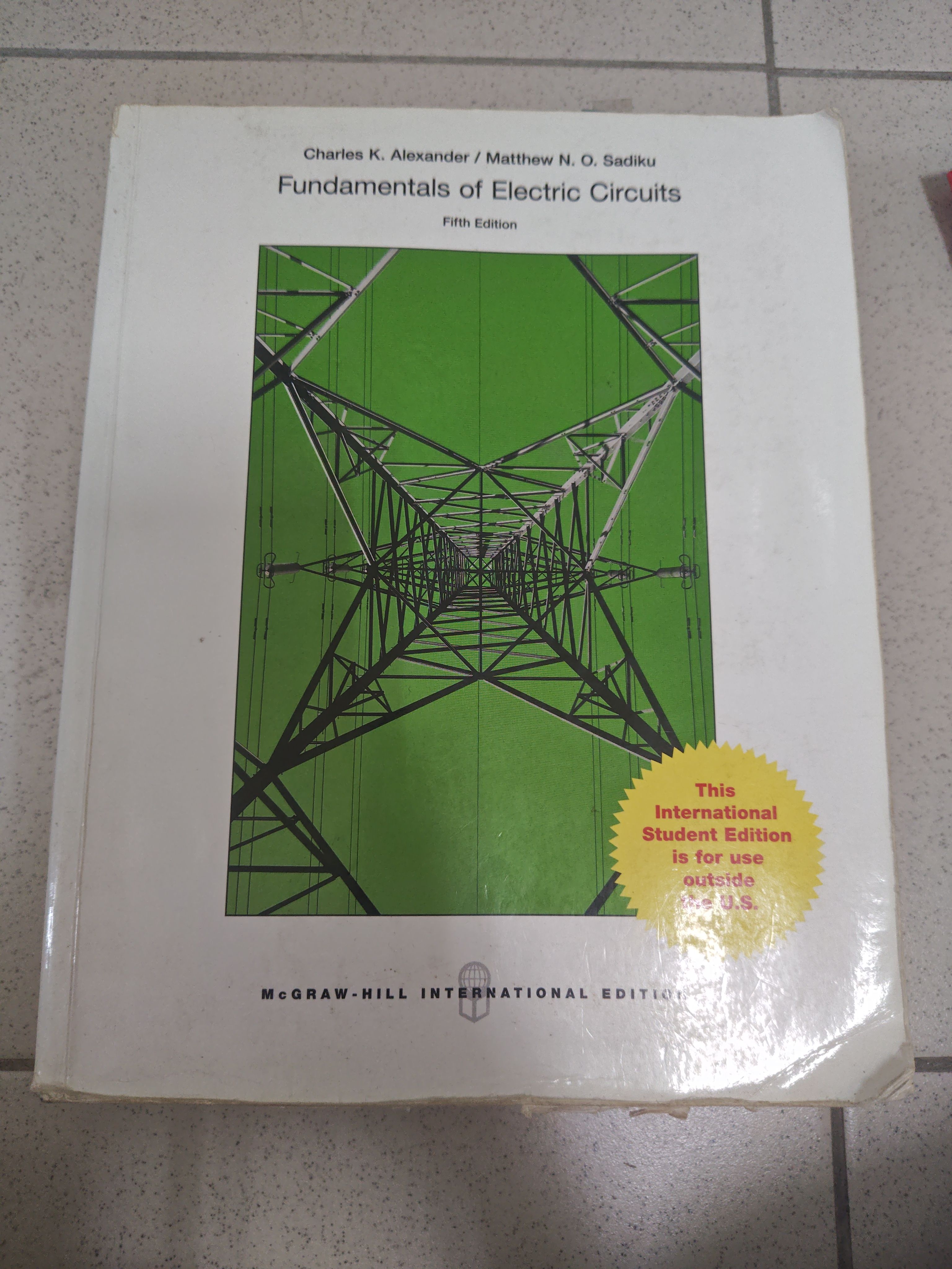 電路學Fundamentals of Electric Circuits  第五版 1.7kg
