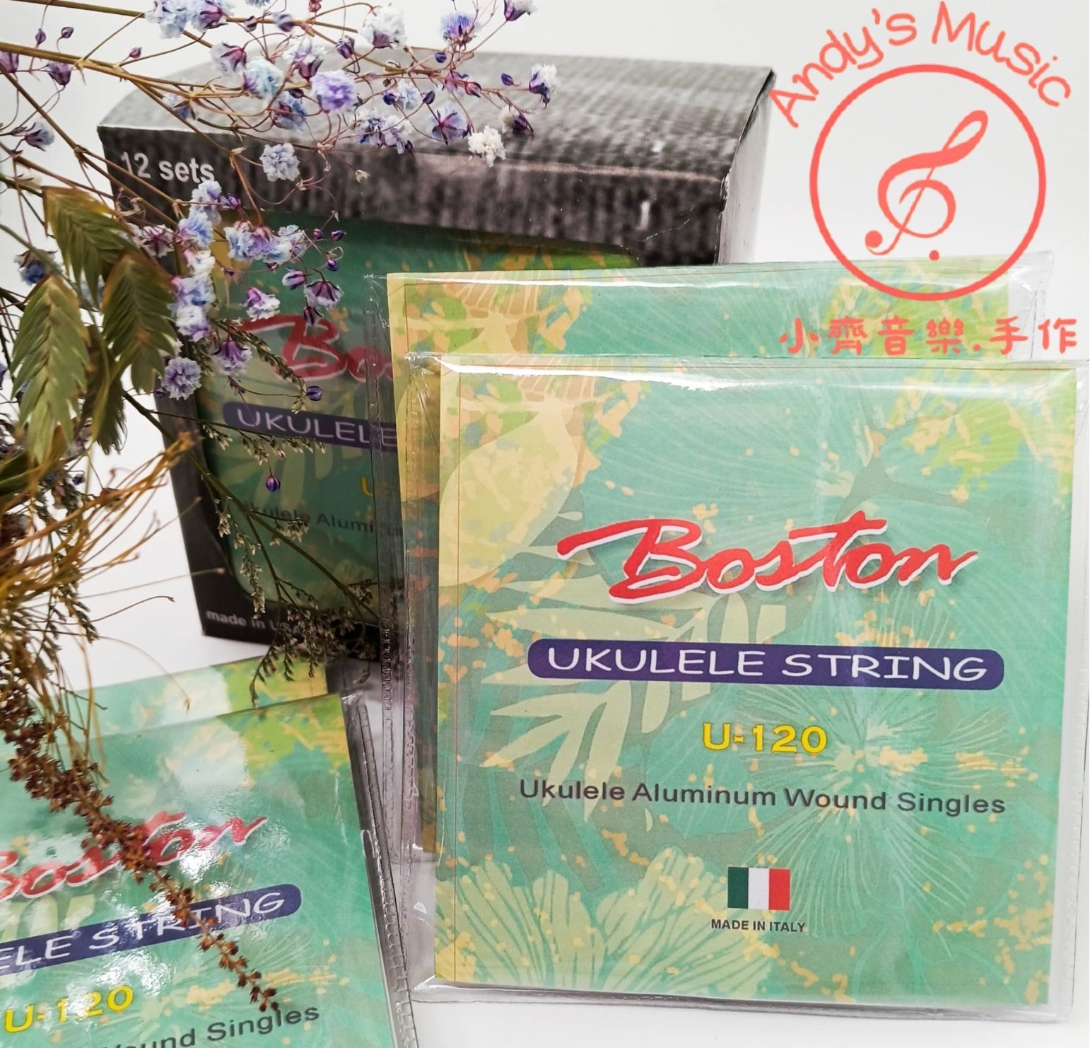 Boston Ukulele Strings U-120 義大利製烏克麗麗弦
