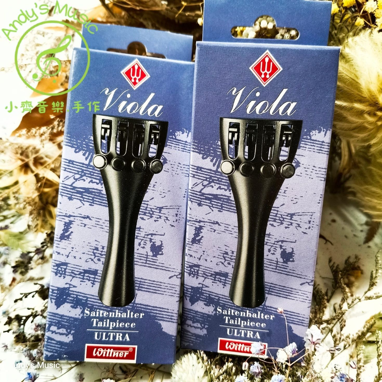 德國 Wittner Ultra Tailpiece 中提琴拉弦板（附微調鈕及尾線）