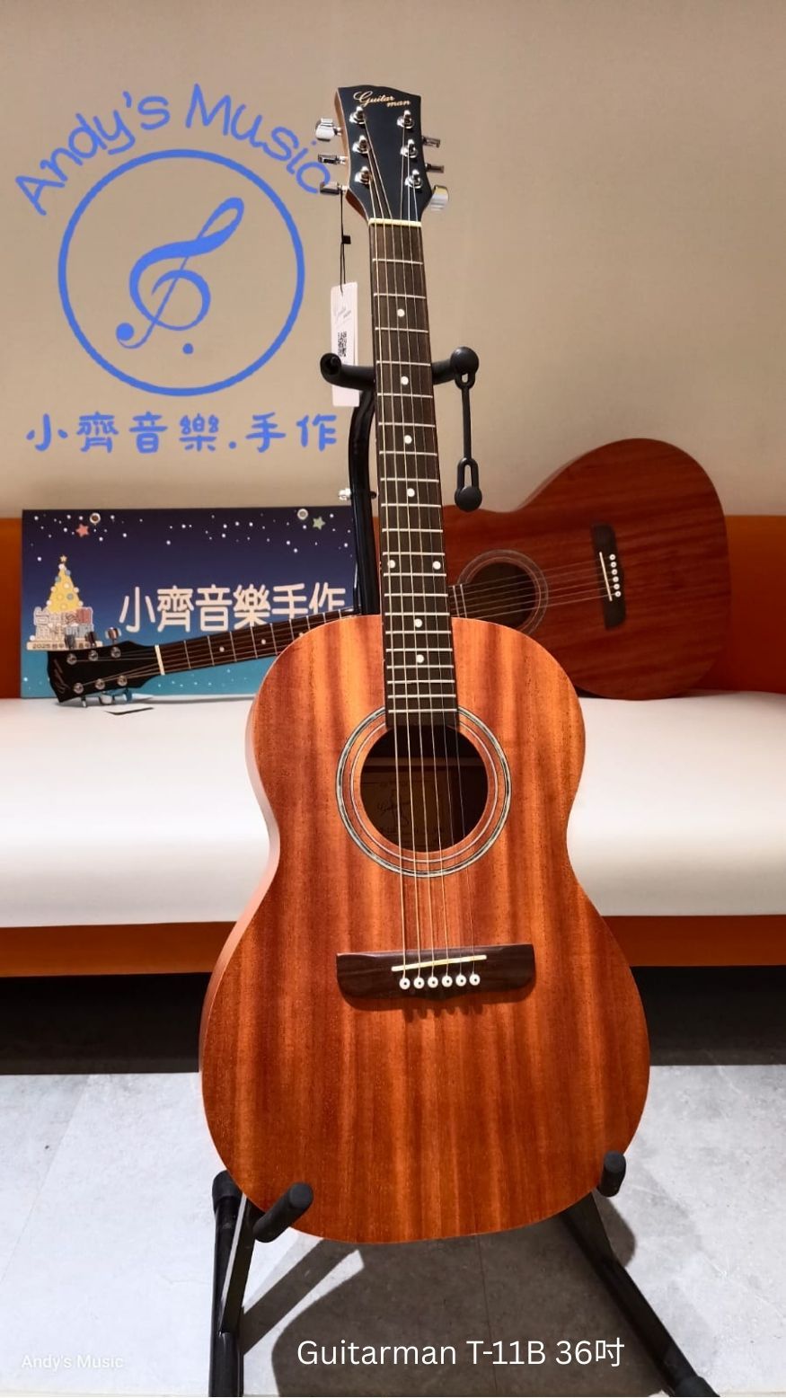 🎸台灣原創Guitarman T-11B 36吋 吉他｜贈送原廠10mm厚琴袋、移調夾、pick*2