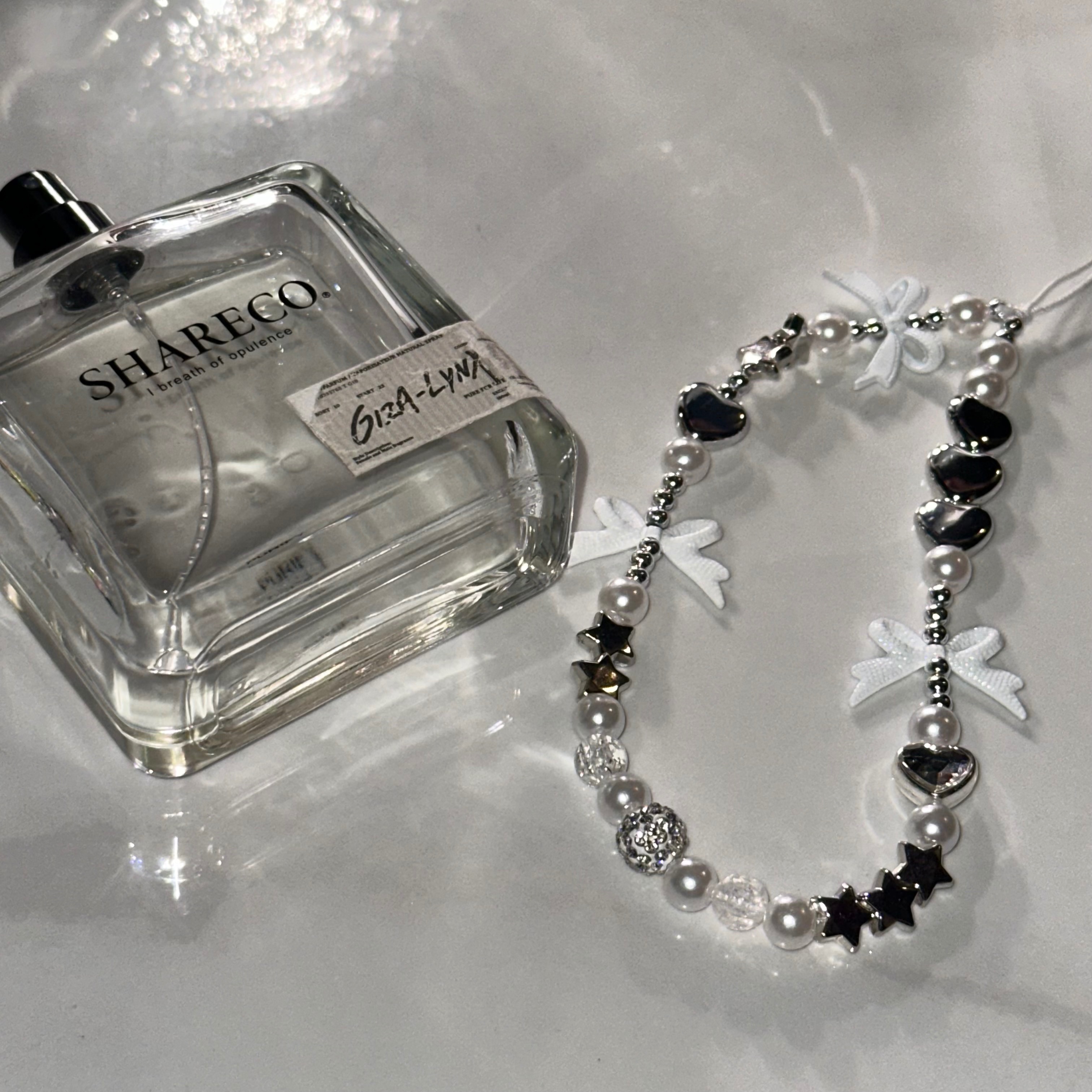 ins珍珠鏈條 珠珠手機掛鏈