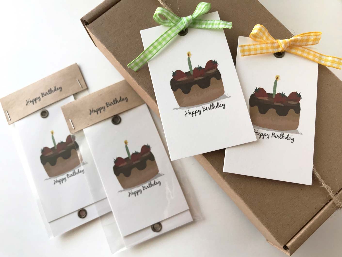 生日快樂小卡（一組2入）