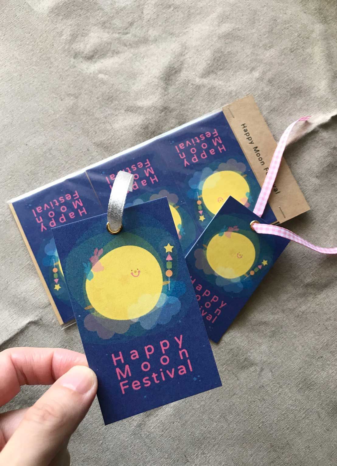 中秋節禮物小卡 （一組6入）