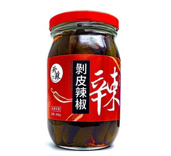 珍辣家傳 剝皮辣椒 獨家清爽脆配方 [全素] 傳承屏東25年「好口味」品牌 （超商最多寄9瓶）