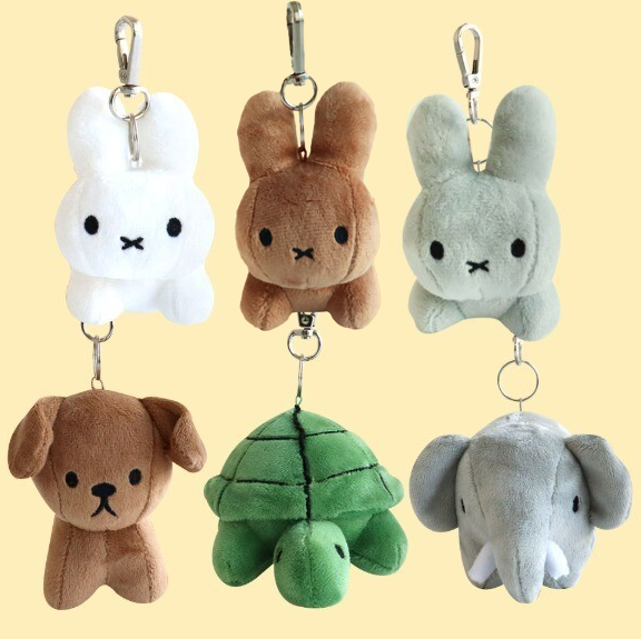韓國正版代購 米飛兔 米菲兔 Miffy 聯名 Dick Bruna Family 娃娃 玩偶吊飾 鑰匙圈 8cm