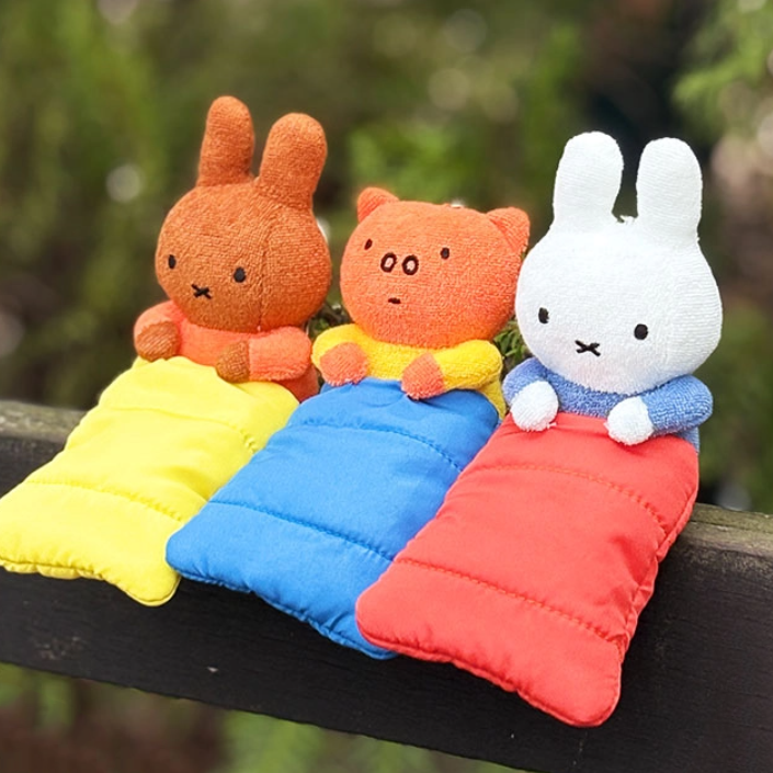 韓國正版代購 米飛兔 米菲兔 Miffy 小豬咕嚕 Grunty 睡袋系列 玩偶吊飾 娃娃 鑰匙圈 10cm