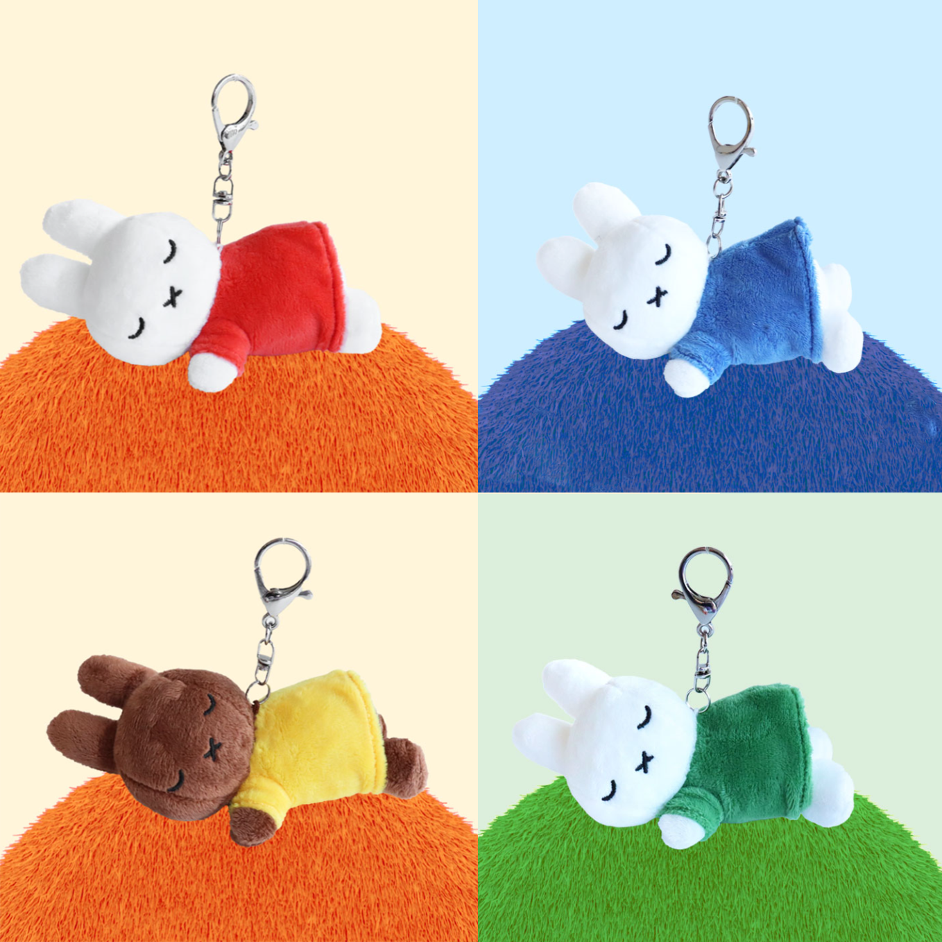 韓國正版代購 米飛兔 米菲兔 Miffy 瑪蓮 Melanie 丹 Dan 趴趴睡 玩偶 娃娃 吊飾 鑰匙圈 寬13cm