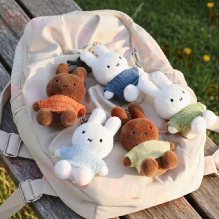 韓國正版代購 米飛兔 米菲兔 Miffy 瑪蓮 Melanie 春天 針織衫 5色 娃娃 玩偶 吊飾 鑰匙圈 13cm