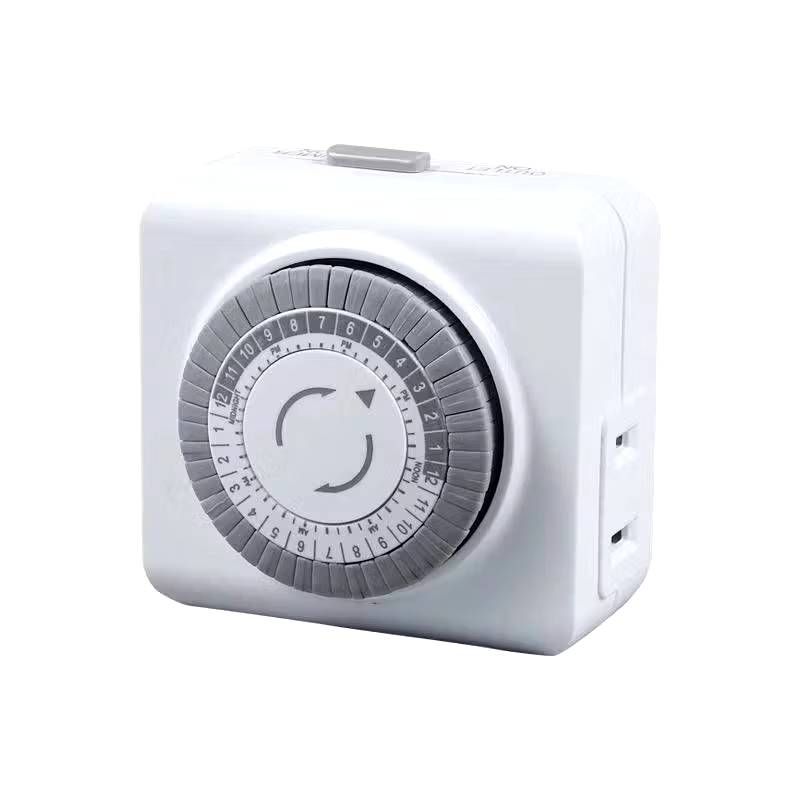 機械式 24小時循環 定時器 定時插座 110V/60HZ 間隔30分鐘 可調24組開關