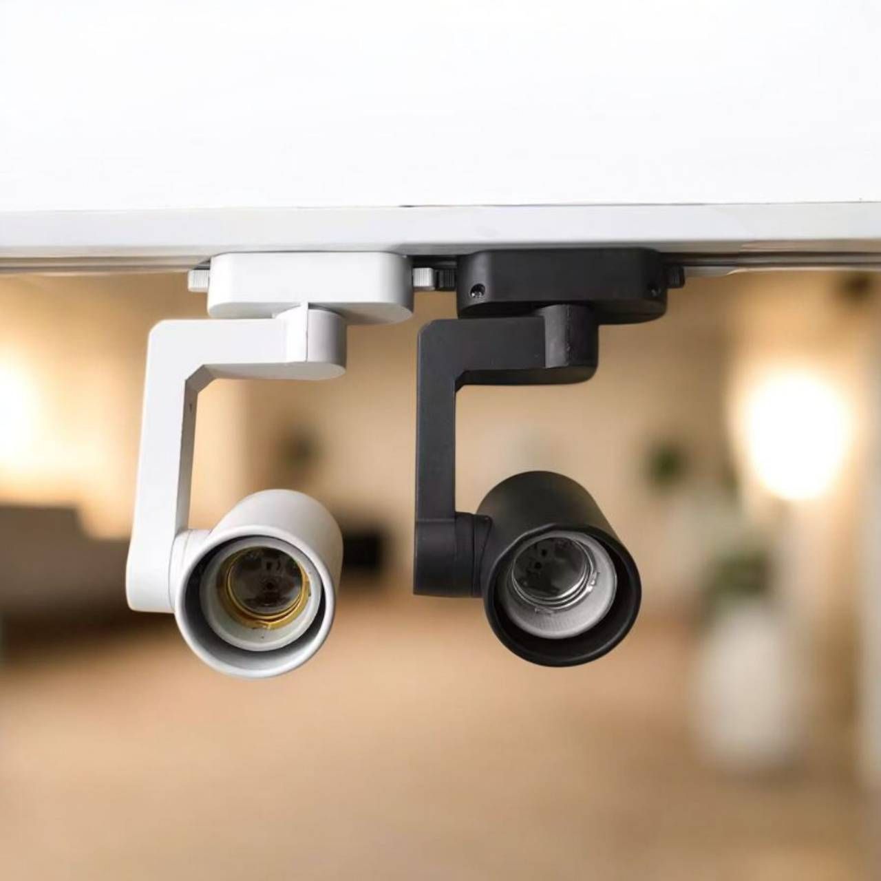 PAR30小圓筒軌道燈殼 E27 燈殼 燈具 喇叭型燈 LED燈 展示燈 燈座 裝飾擺設 軌道燈 投射燈