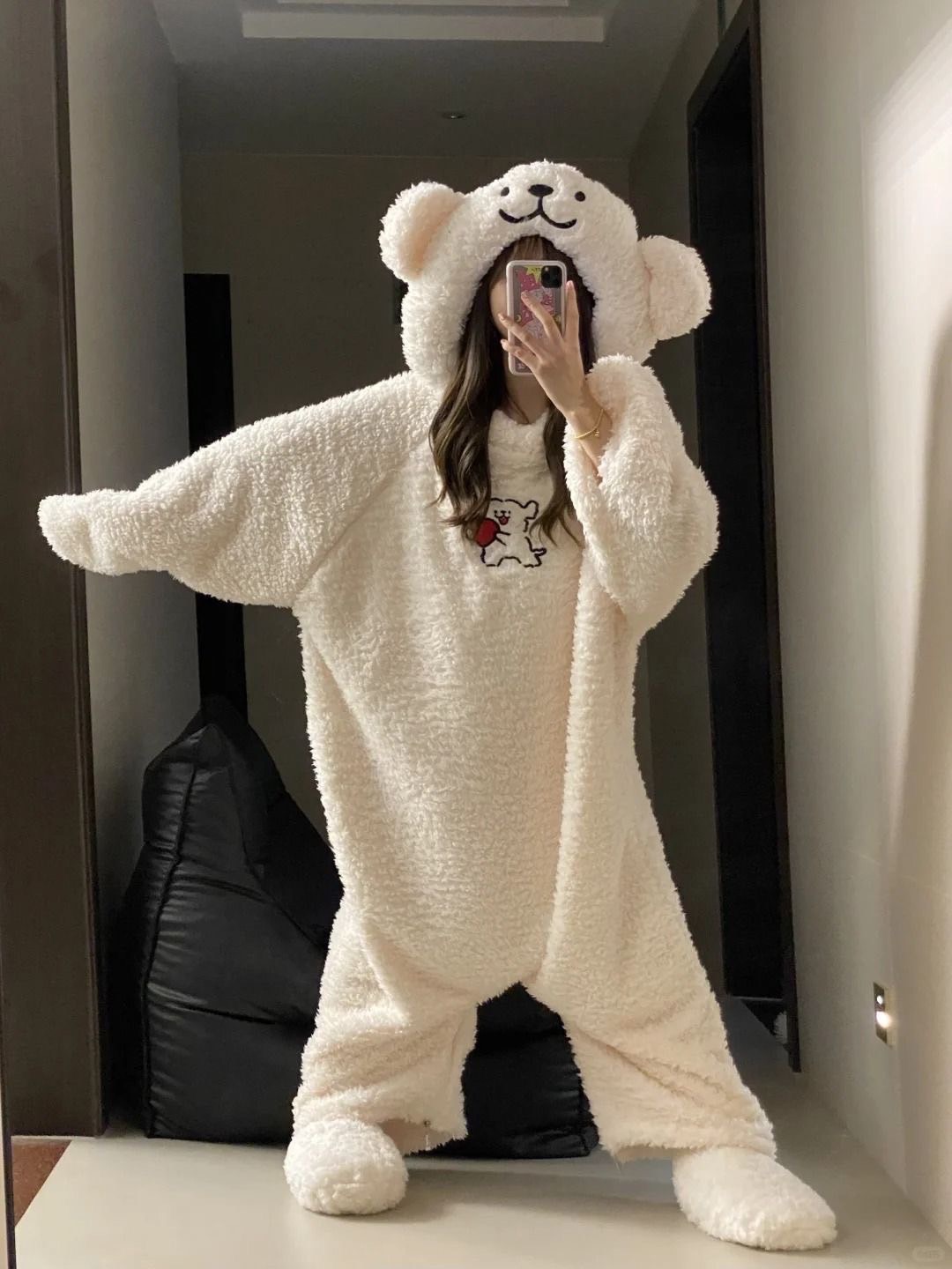 現貨 小金毛和小白🤍冬天小狗毛茸茸情侶睡衣