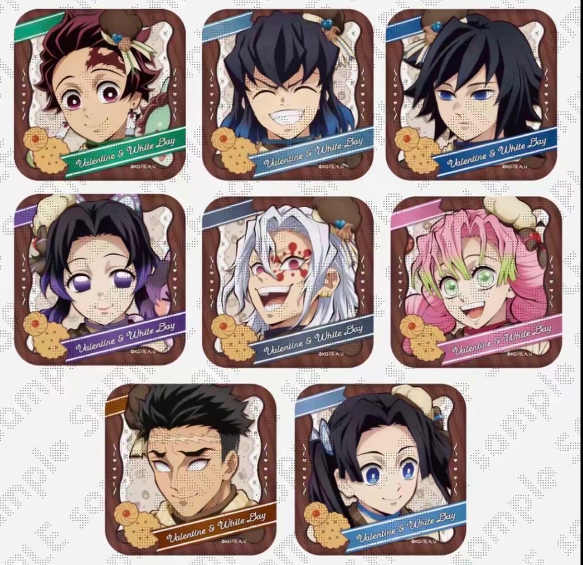 正版 日版 鬼滅之刃 2026情人節 方形徽章 A款 現貨