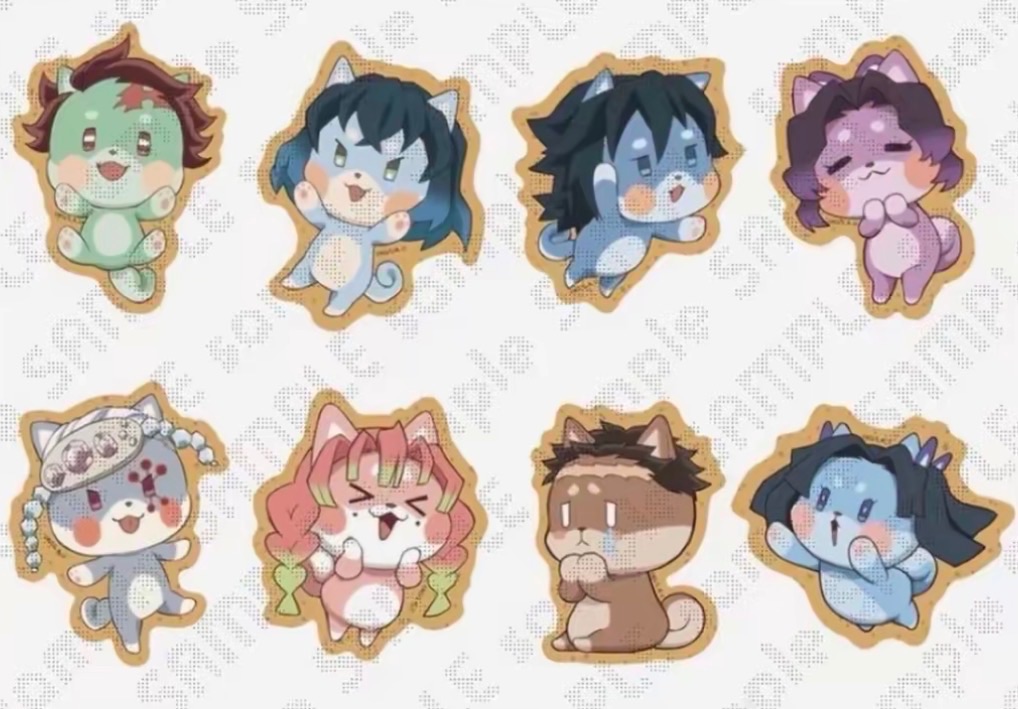 正版 日版 鬼滅之刃 2026情人節 小動物徽章 A款（ 寫中國製造 但是是日版的！）