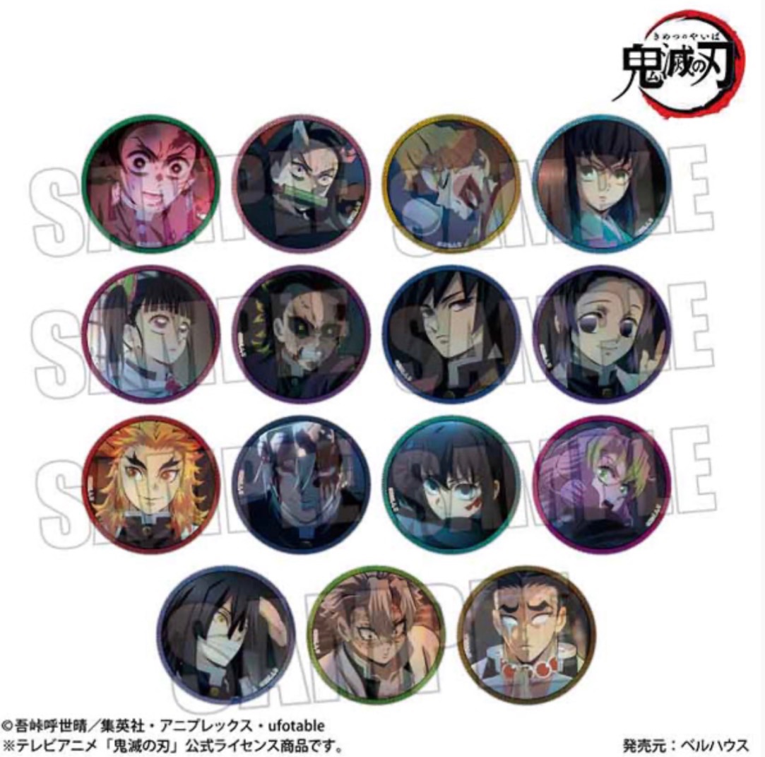 日版 正版 鬼滅之刃 無限城徽章 第二彈