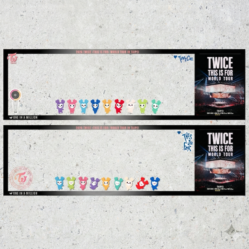 [TWICE] ＜THIS IS FOR＞ 2026 世界巡演台北站 壓克力門票收納夾