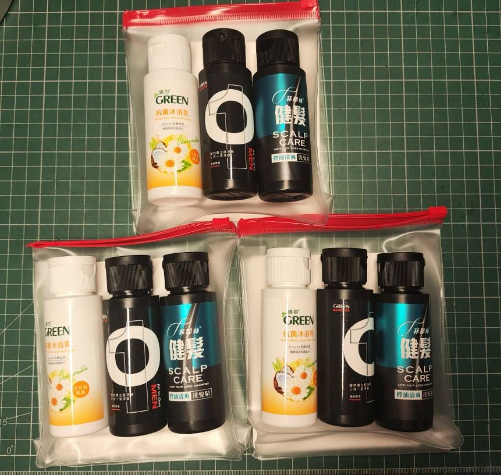 綠的抗菌旅行組（3瓶，1瓶60ml 效期2028.03，洗髮、洗澡都有，一包全搞定）*3包