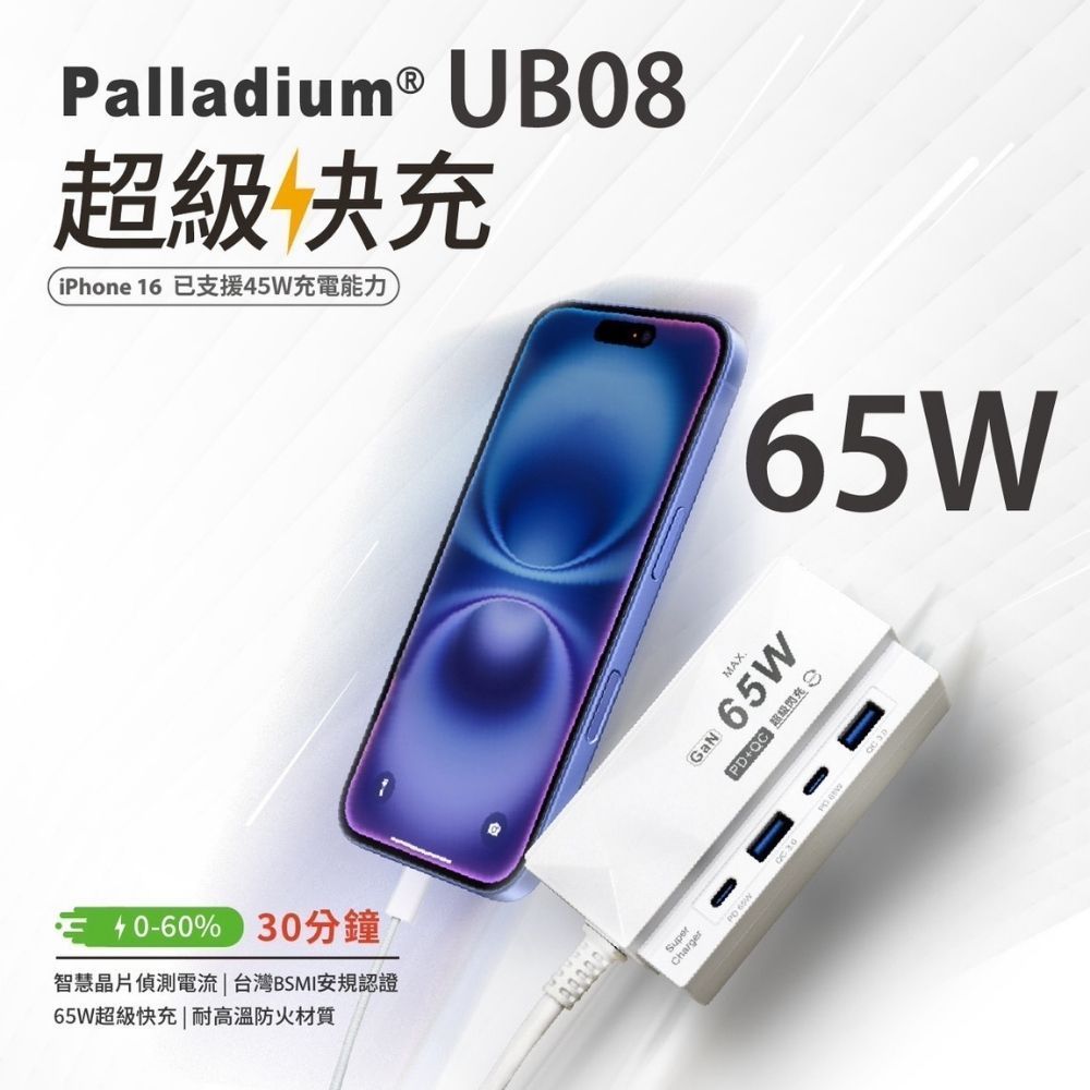 UB08高速充電器|各國通用電壓|150cm收納線材|安全防護機制 |旅遊好攜帶|BSMI認證|