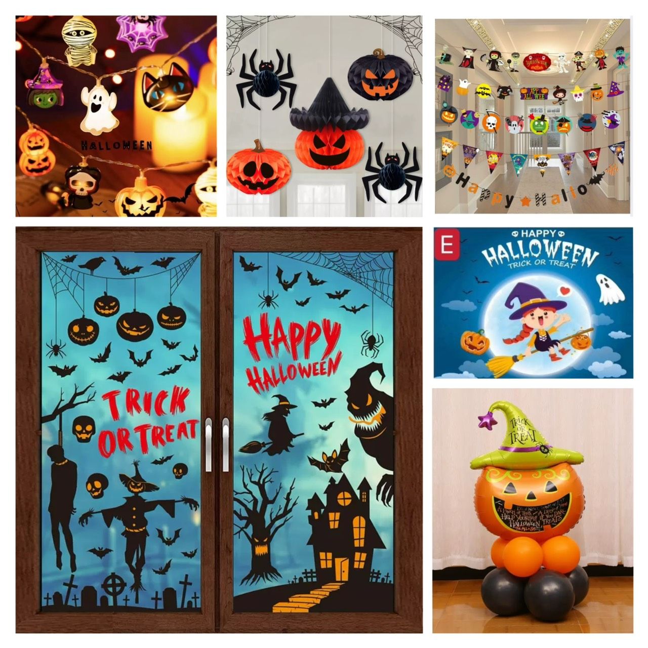 萬聖節裝飾材料 背景 氣球 拍照道具 手拿板