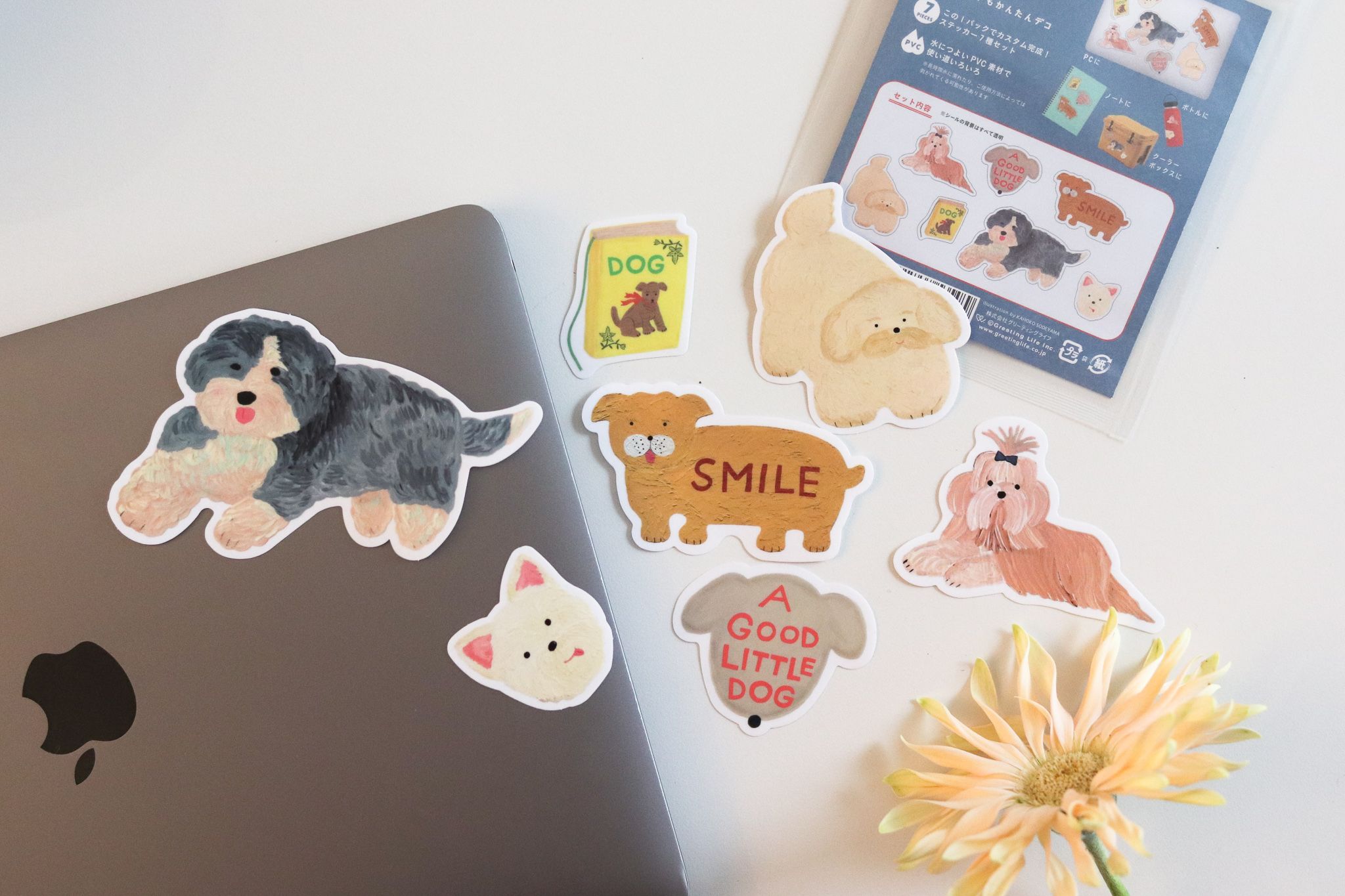 【Yourtableware】そで山かほ子 狗狗 PVC貼紙