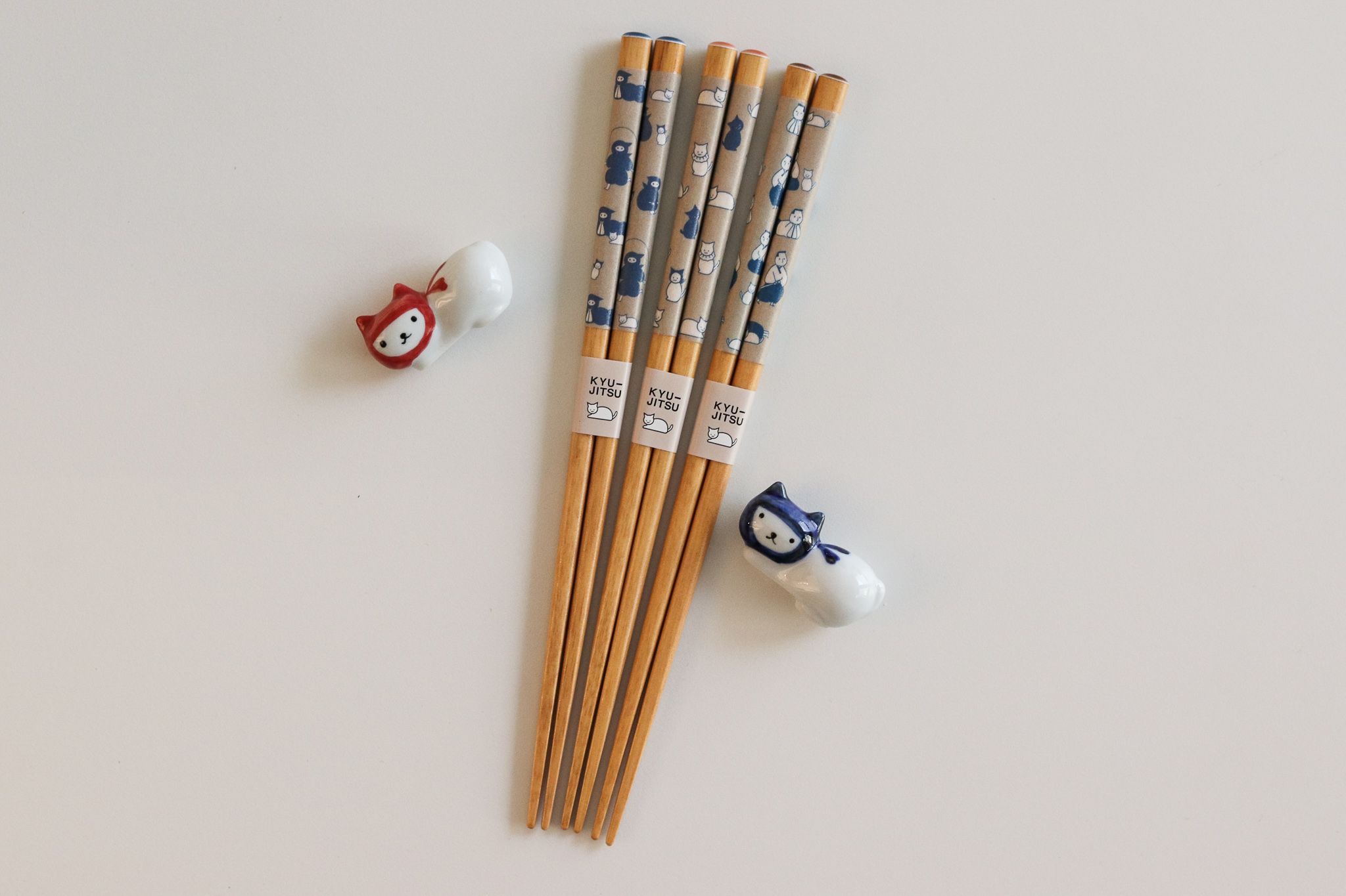 【Yourtableware】日本 KYU-JITSU 貓咪印花 木筷