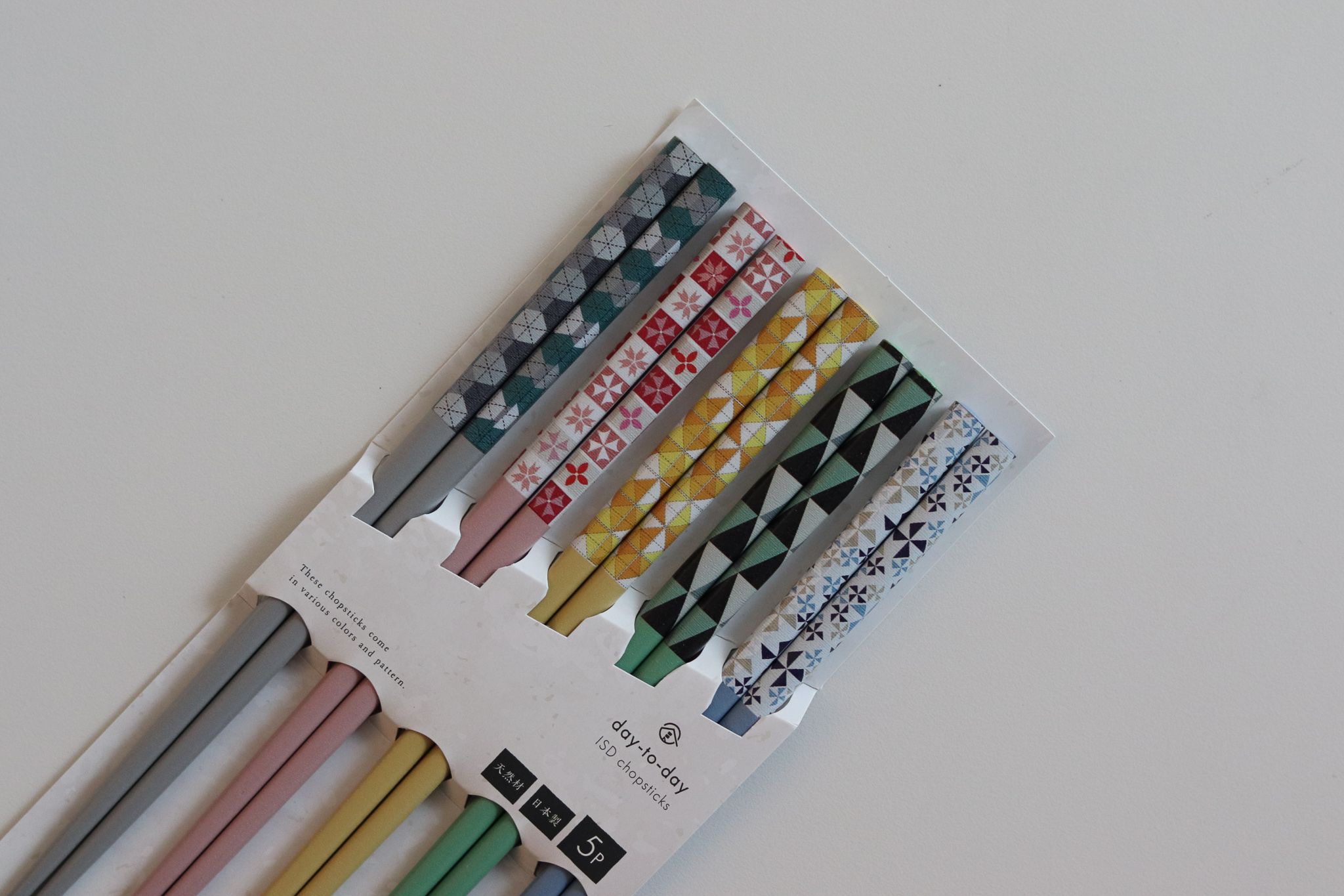 【Yourtableware】日本 day-to-day 銀離子 抗菌筷 五入組