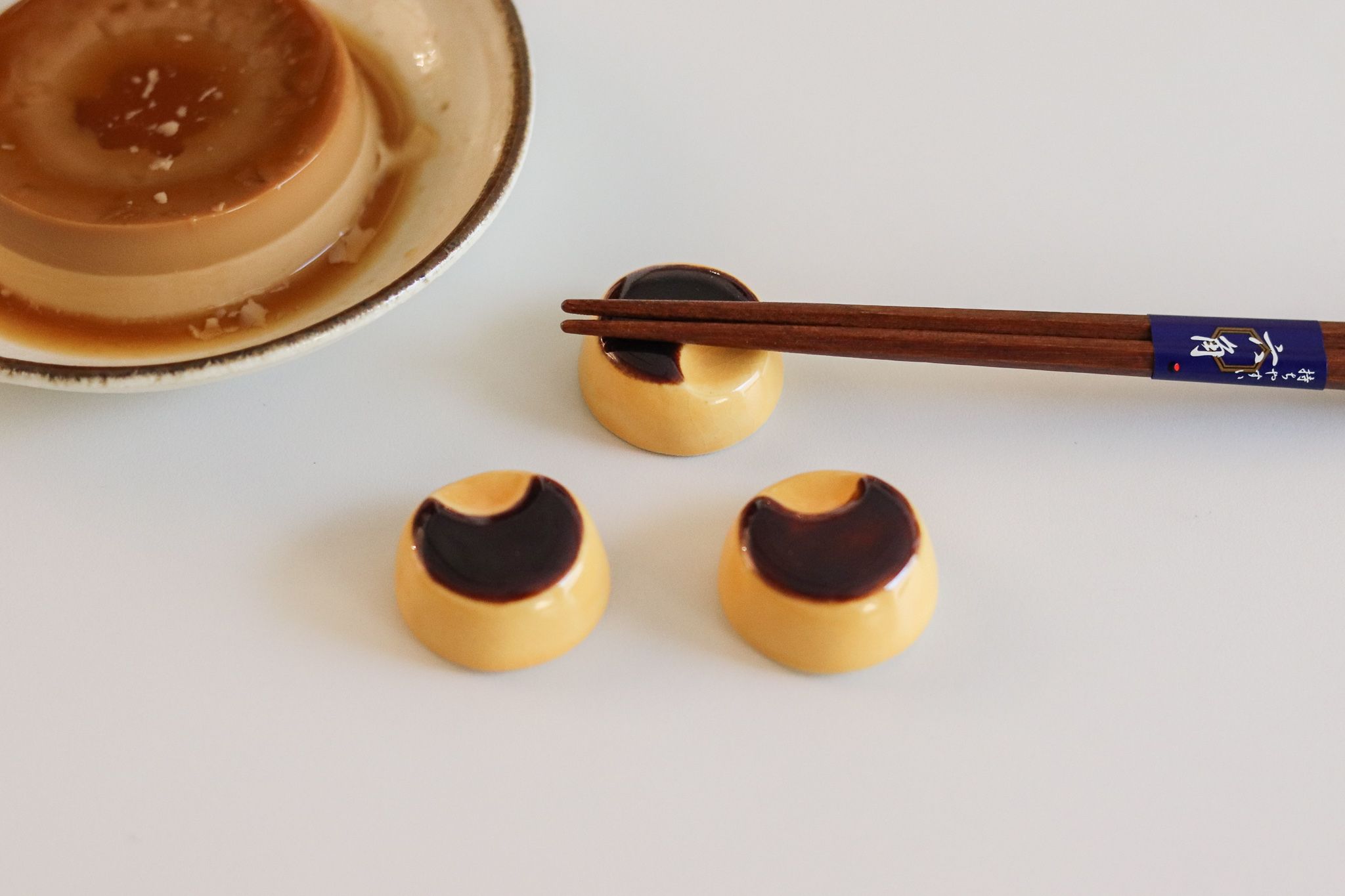 日本 手作 焦糖布丁 筷架