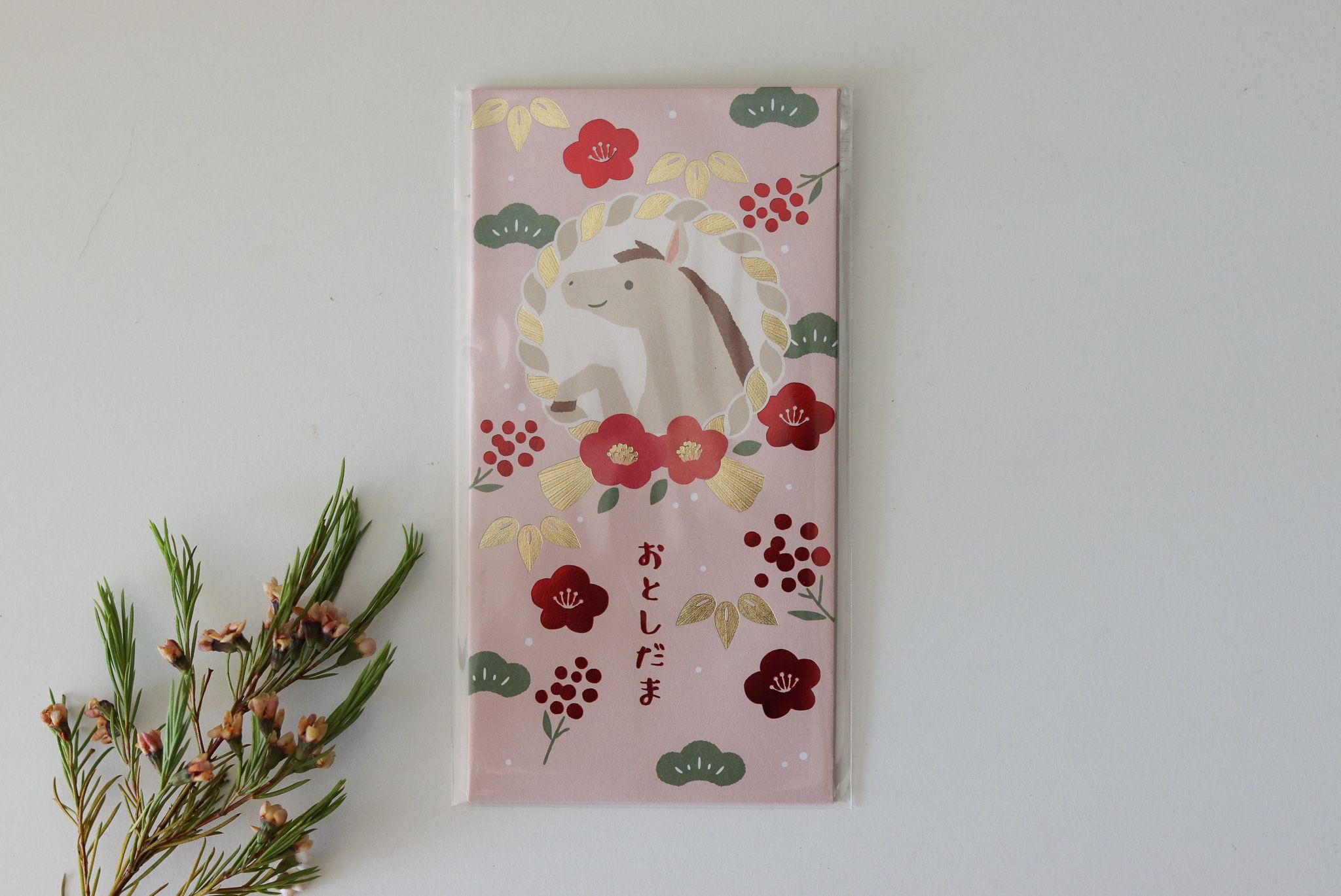 日本 Maruai 2026 馬年 金箔紅包袋